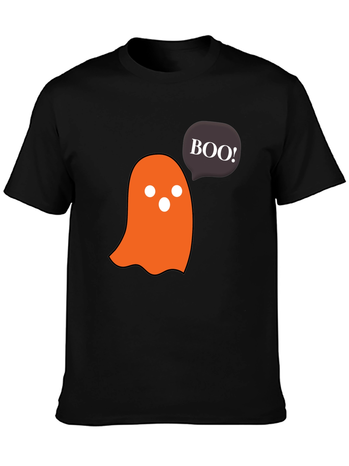 Halloween Ghost Boo! Black T-Shirt