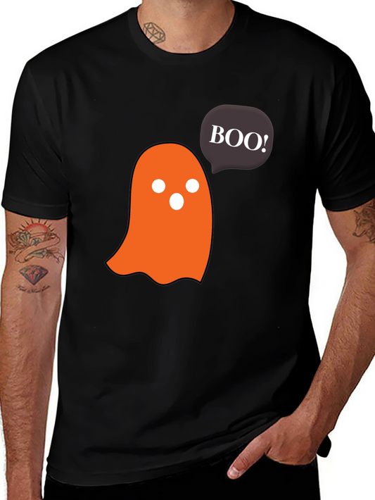 Halloween Ghost Boo! Black T-Shirt