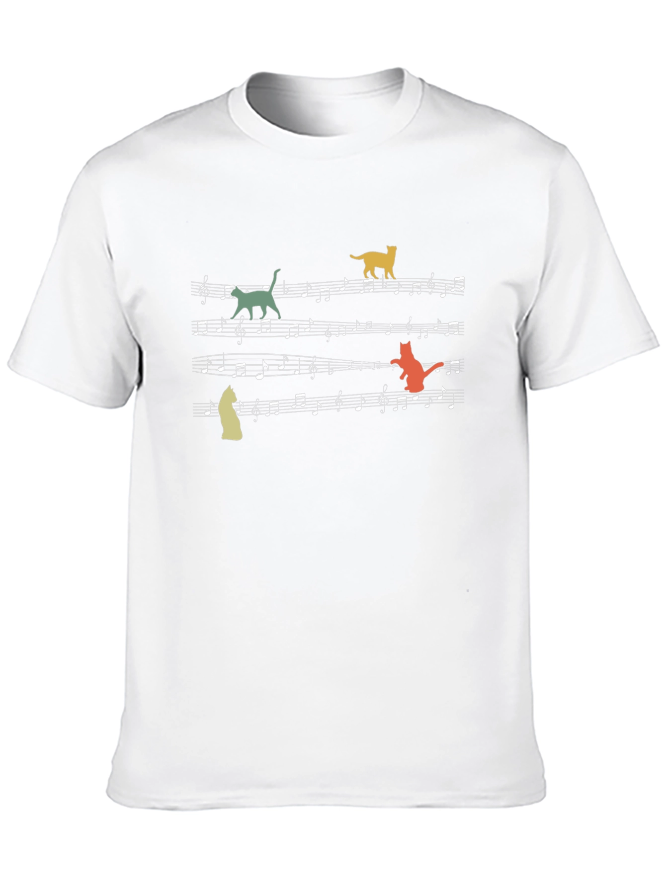 Musical Cats T-Shirt - Black