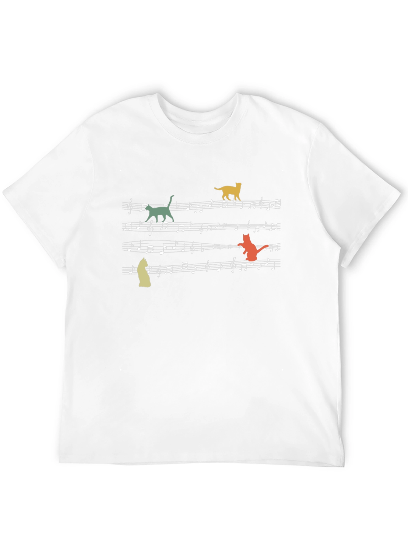 Musical Cats T-Shirt - Black