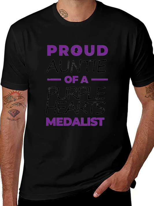 Proud Auntie of a Purple Hearts Medalist T-Shirt