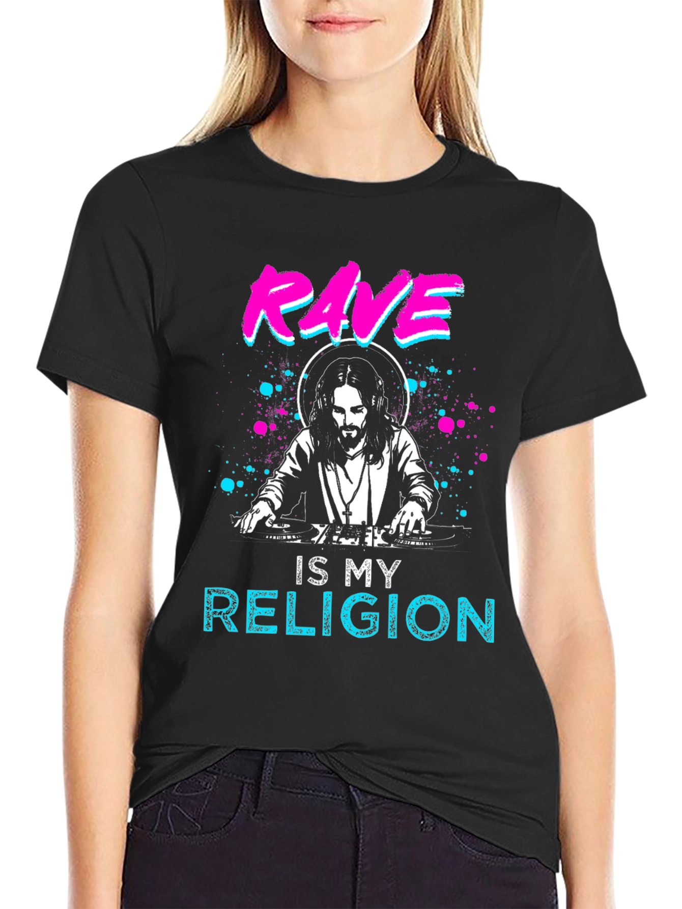 Rave is My Religion T-Shirt - DJ Jesus Design