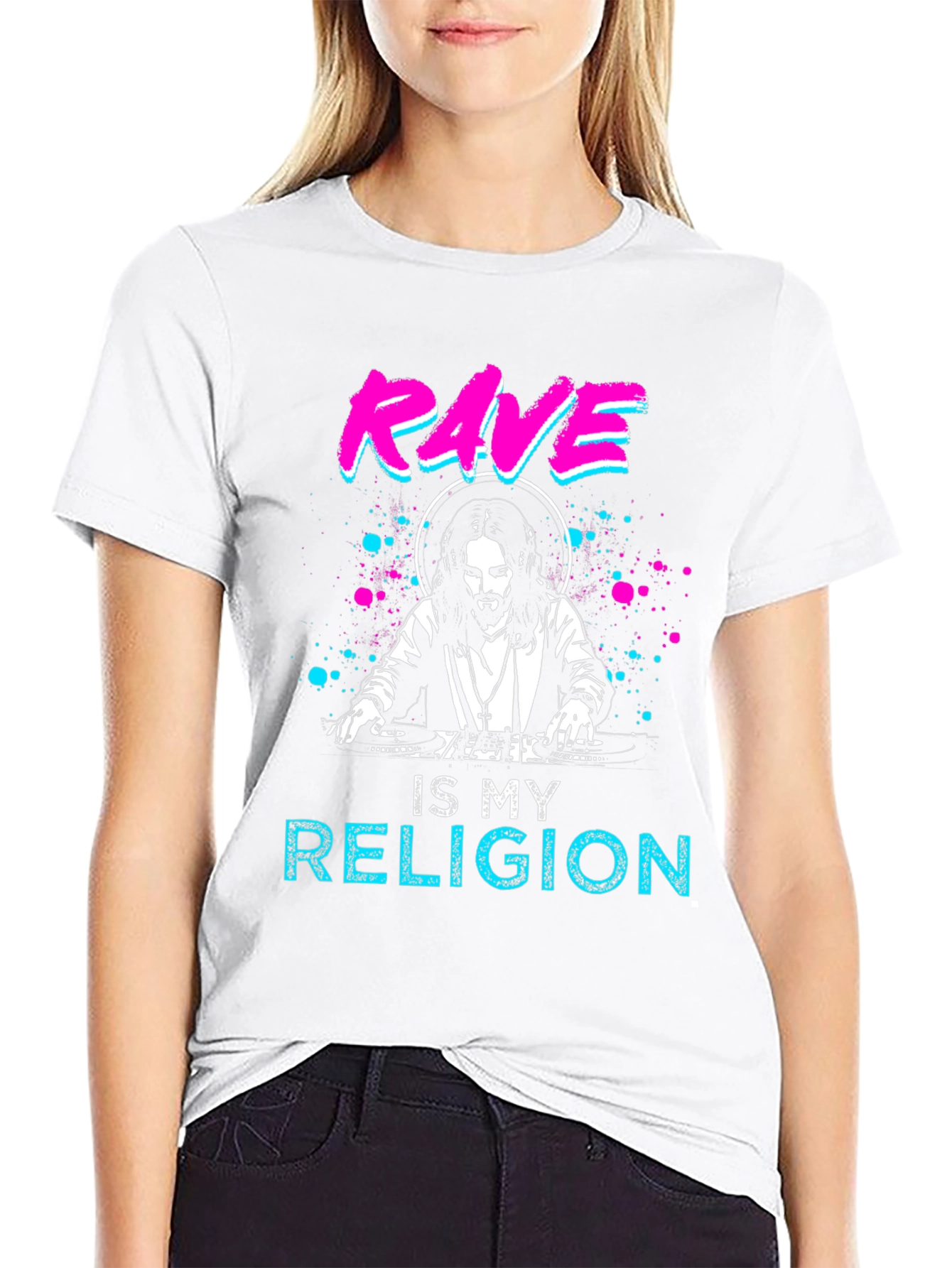 Rave is My Religion T-Shirt - DJ Jesus Design