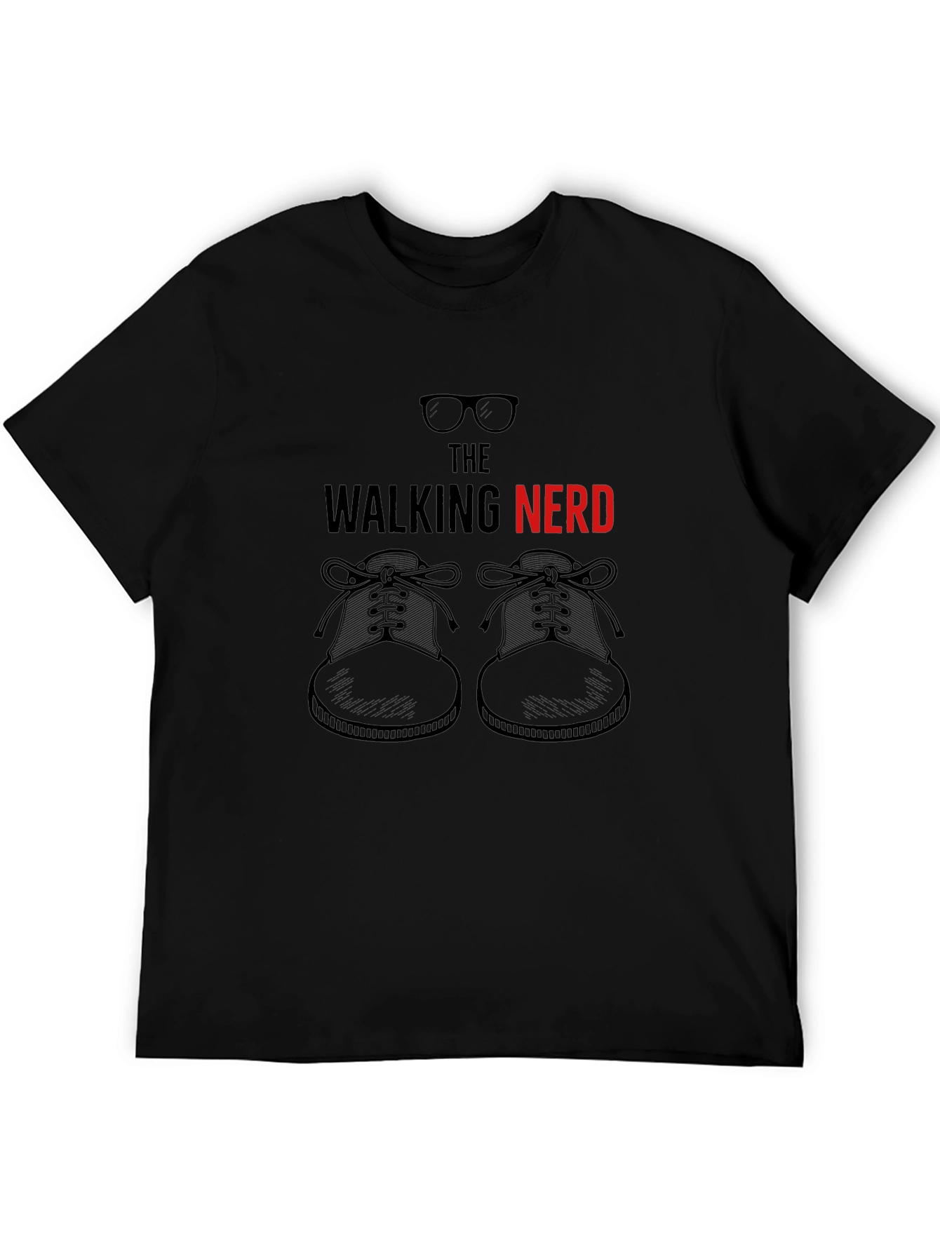 The Walking Nerd T-Shirt: Glasses & Shoes Graphic Tee