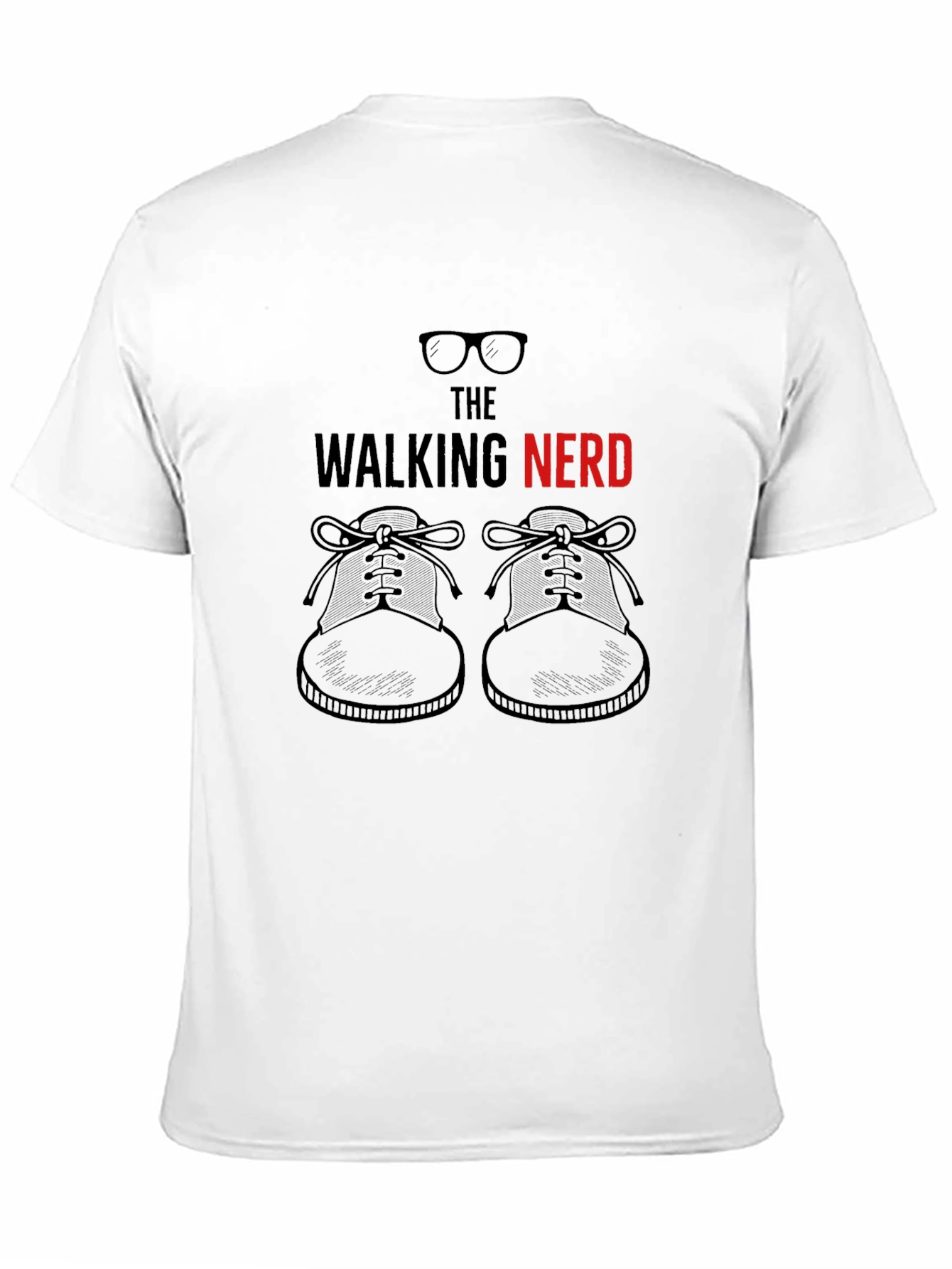 The Walking Nerd T-Shirt: Glasses & Shoes Graphic Tee