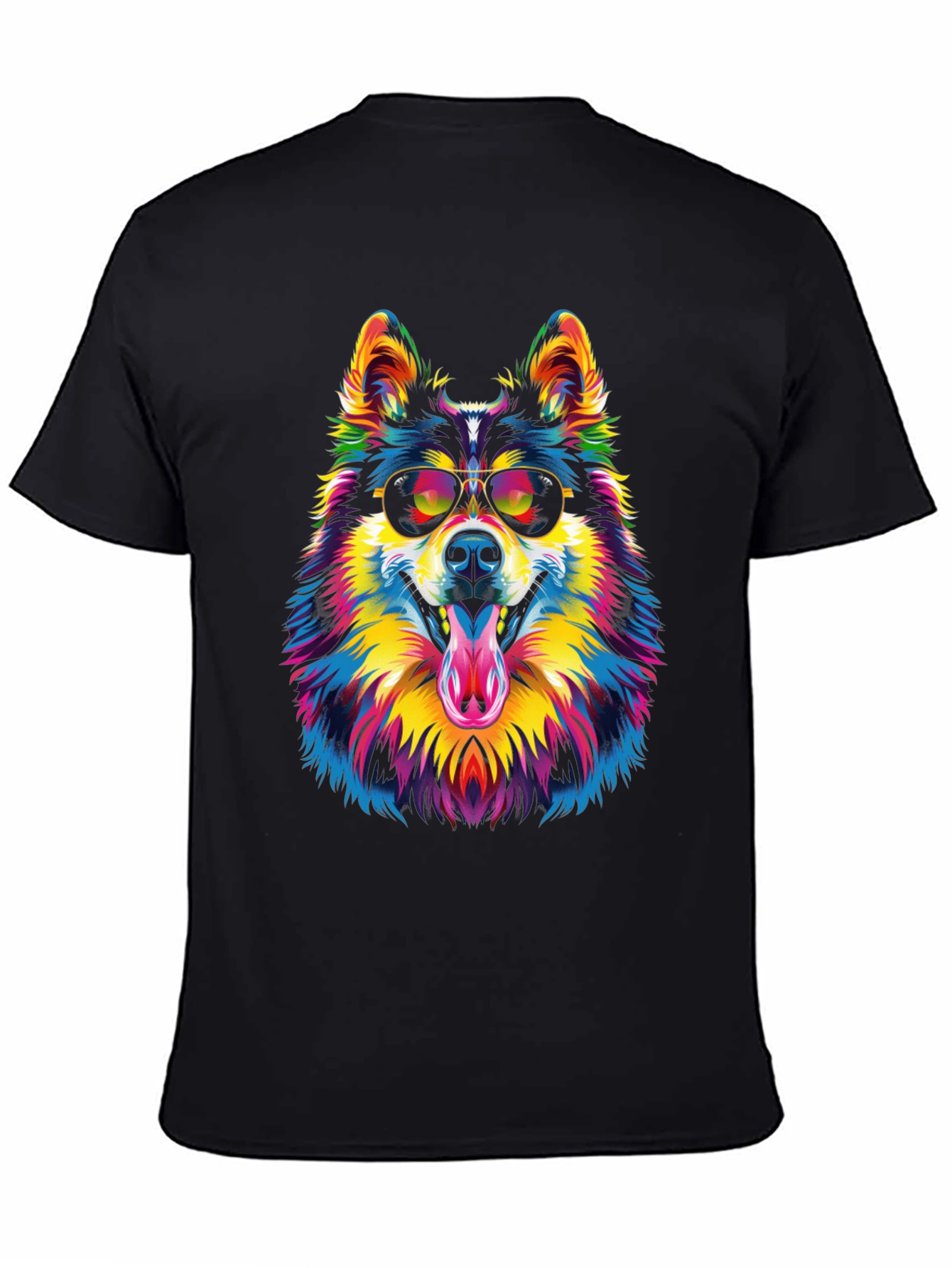 Cool Dog Graphic Tee - Mens Black T-Shirt