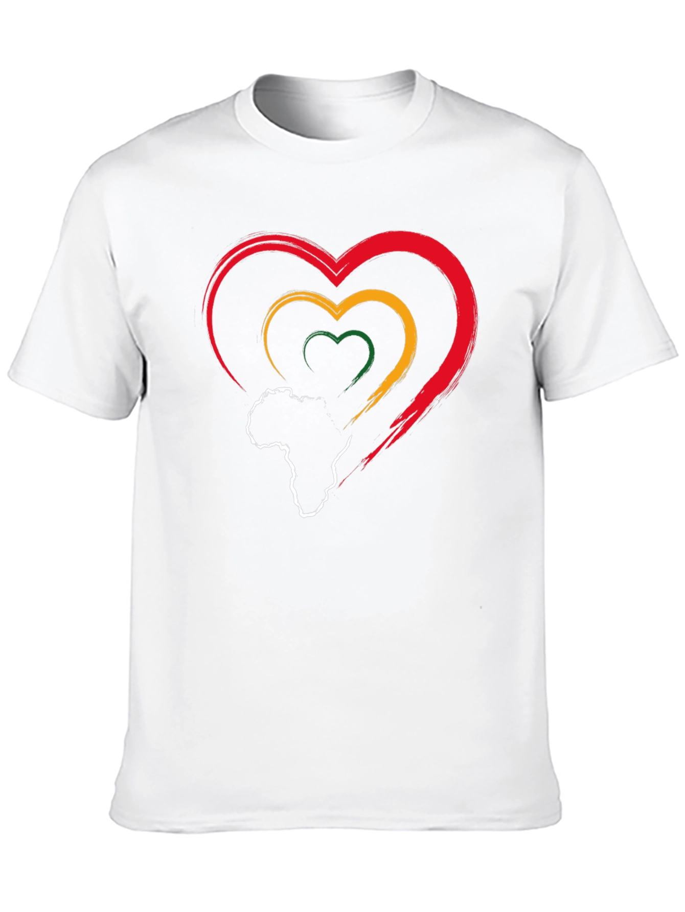 Pan-African Pride Heart T-Shirt