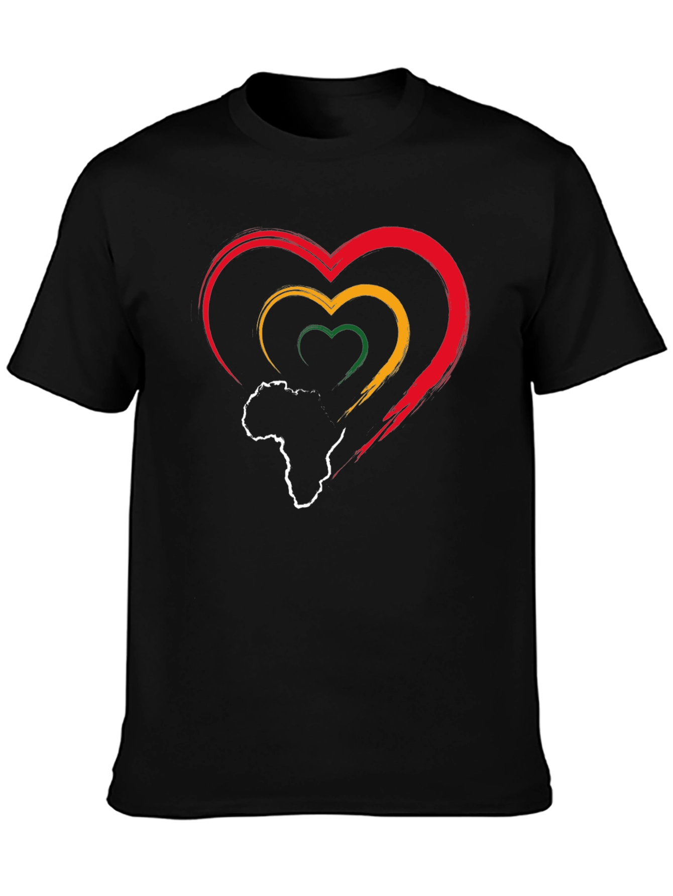 Pan-African Pride Heart T-Shirt