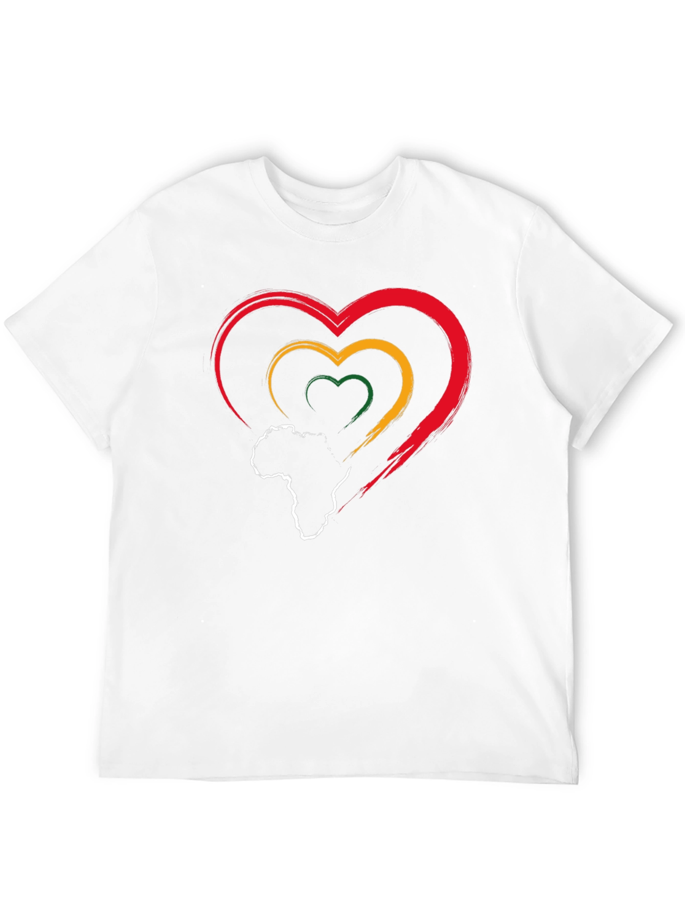 Pan-African Pride Heart T-Shirt