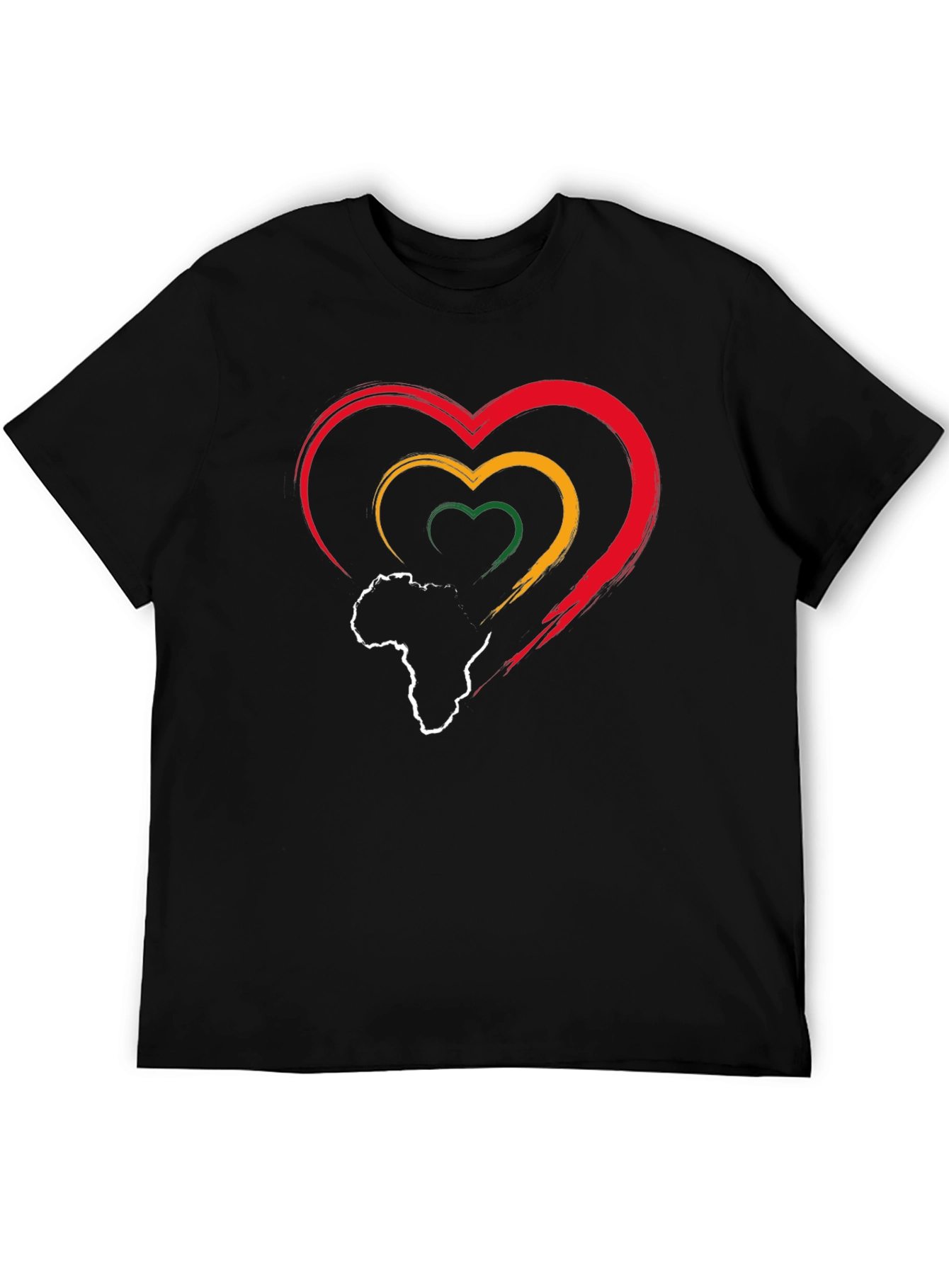 Pan-African Pride Heart T-Shirt