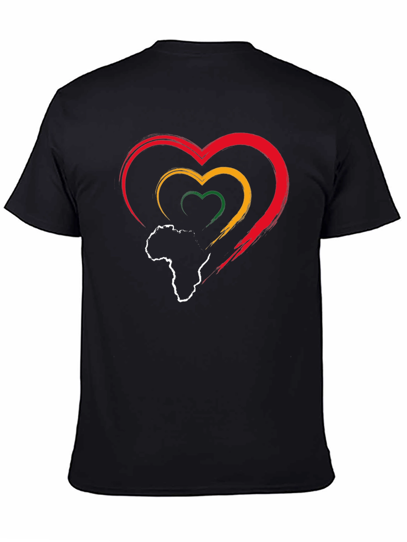 Pan-African Pride Heart T-Shirt