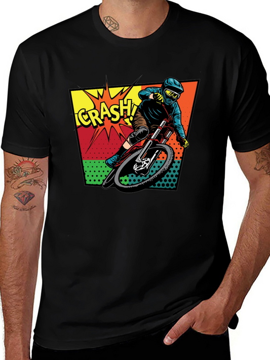 Mountain Bike Crash Graphic Tee - Ride On!