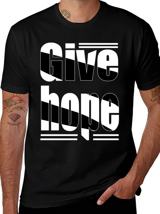 Give Hope Black Graphic Tee