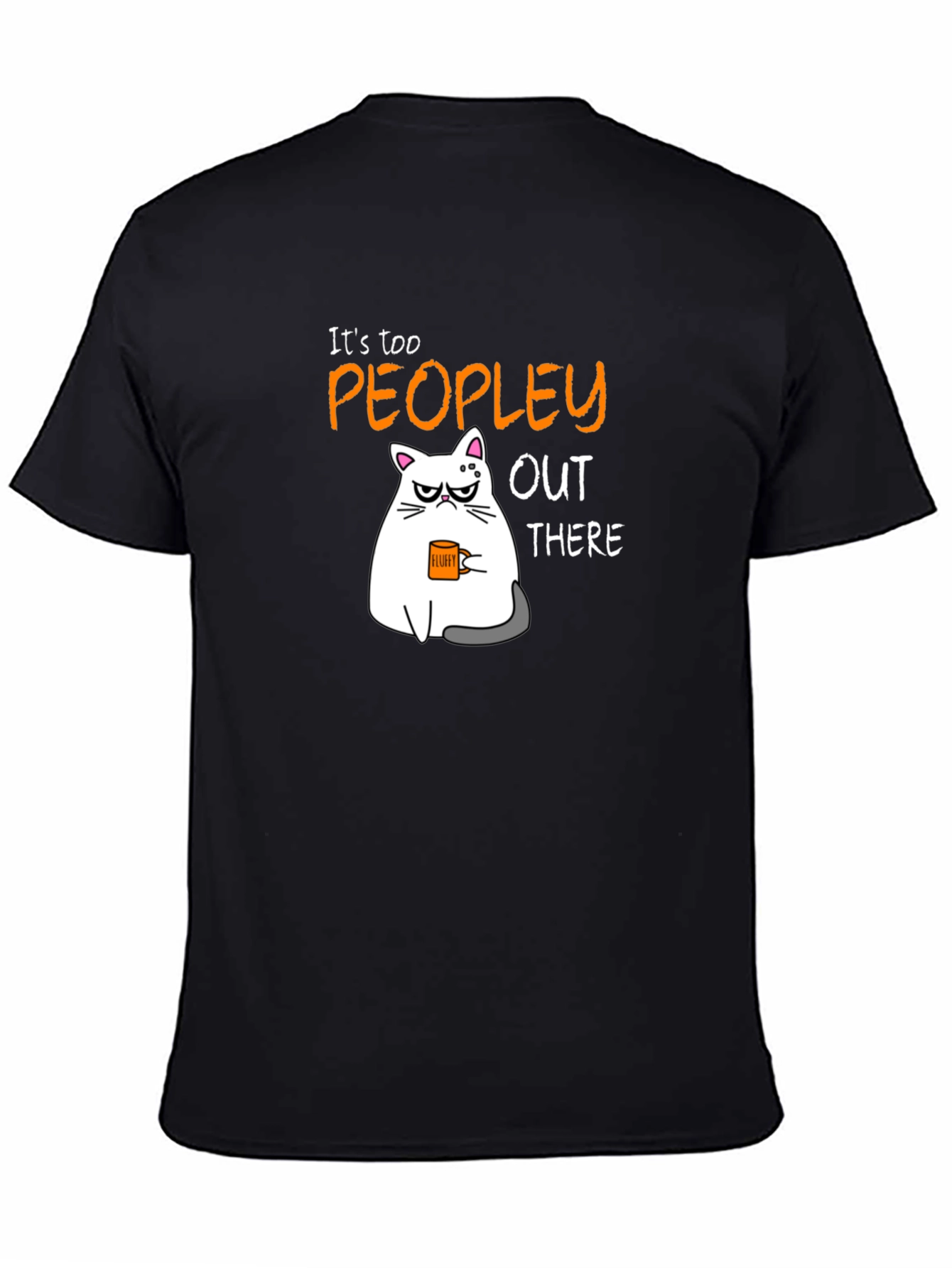 Too Peopley Cat Graphic T-Shirt