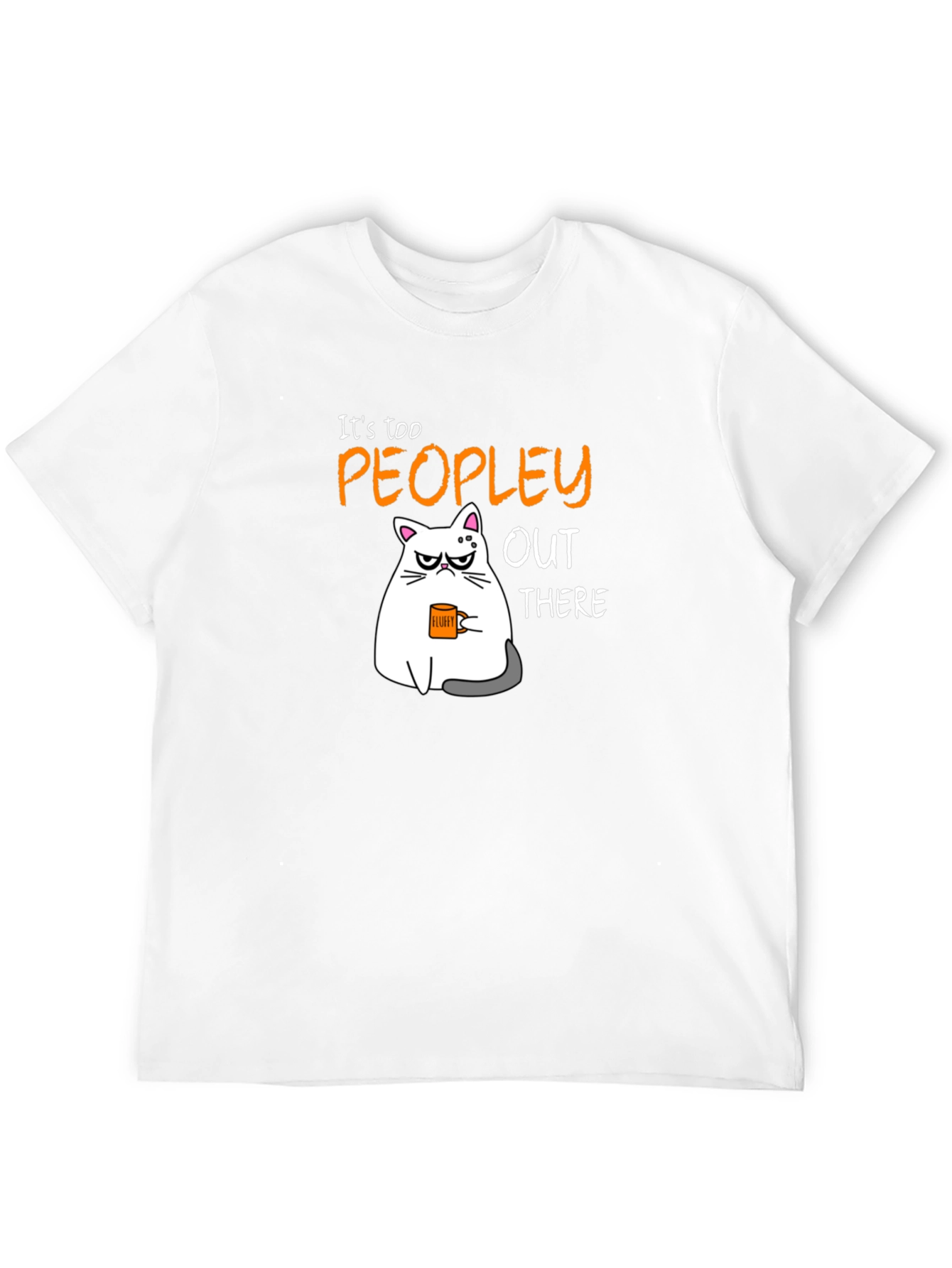 Too Peopley Cat Graphic T-Shirt