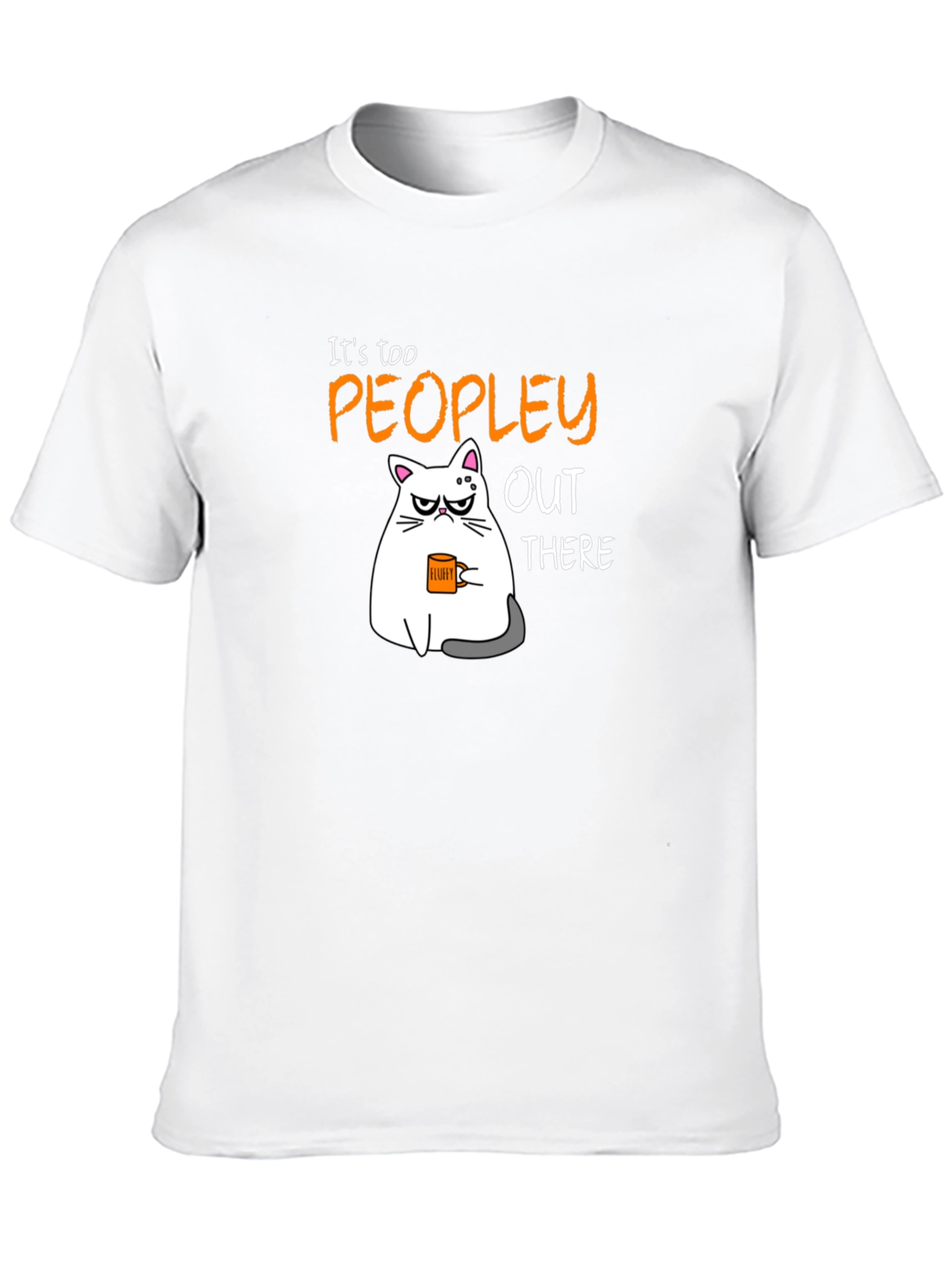 Too Peopley Cat Graphic T-Shirt
