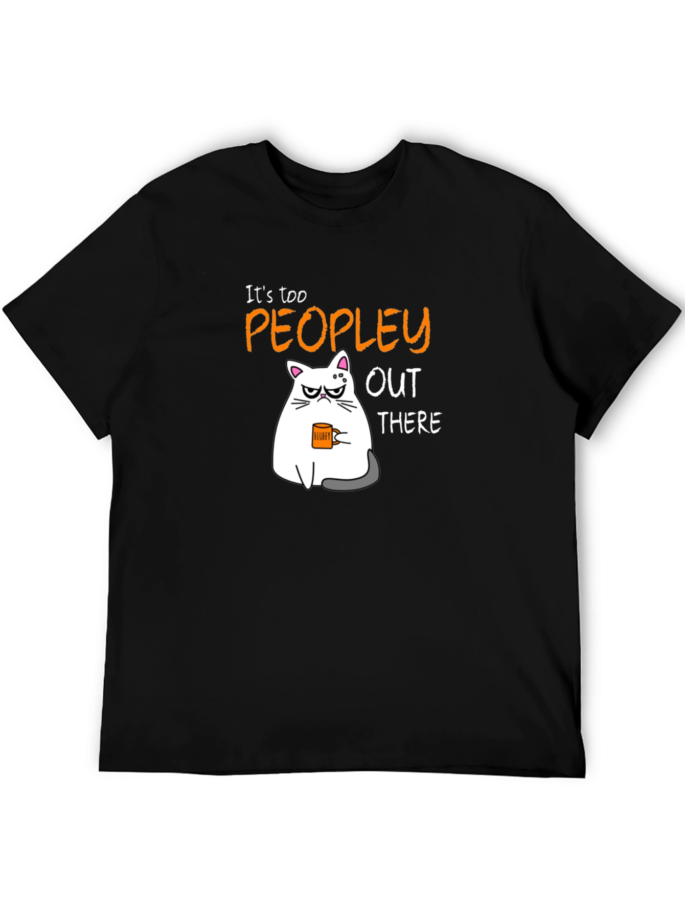Too Peopley Cat Graphic T-Shirt