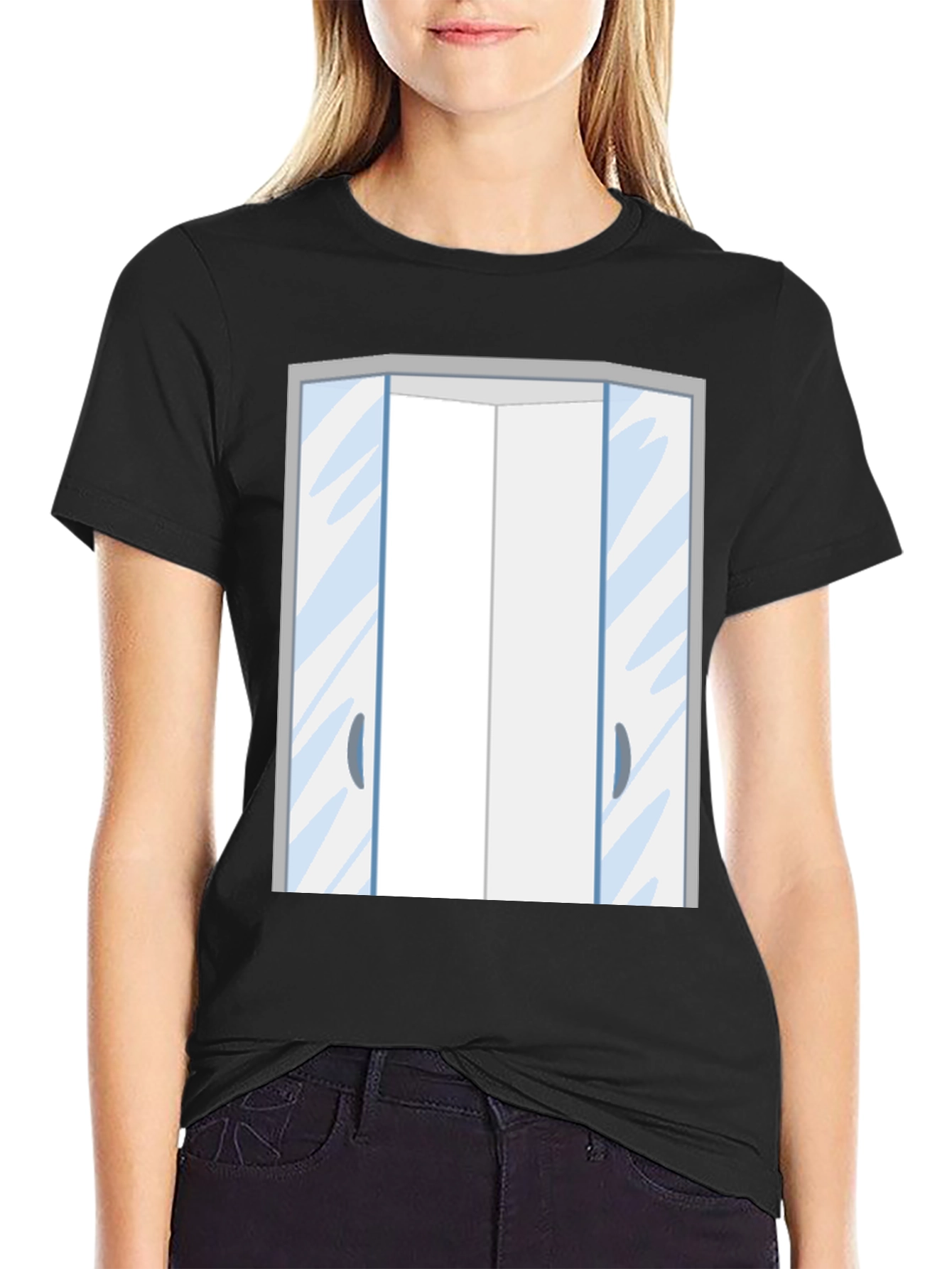 Funny Automatic Doors Graphic T-Shirt