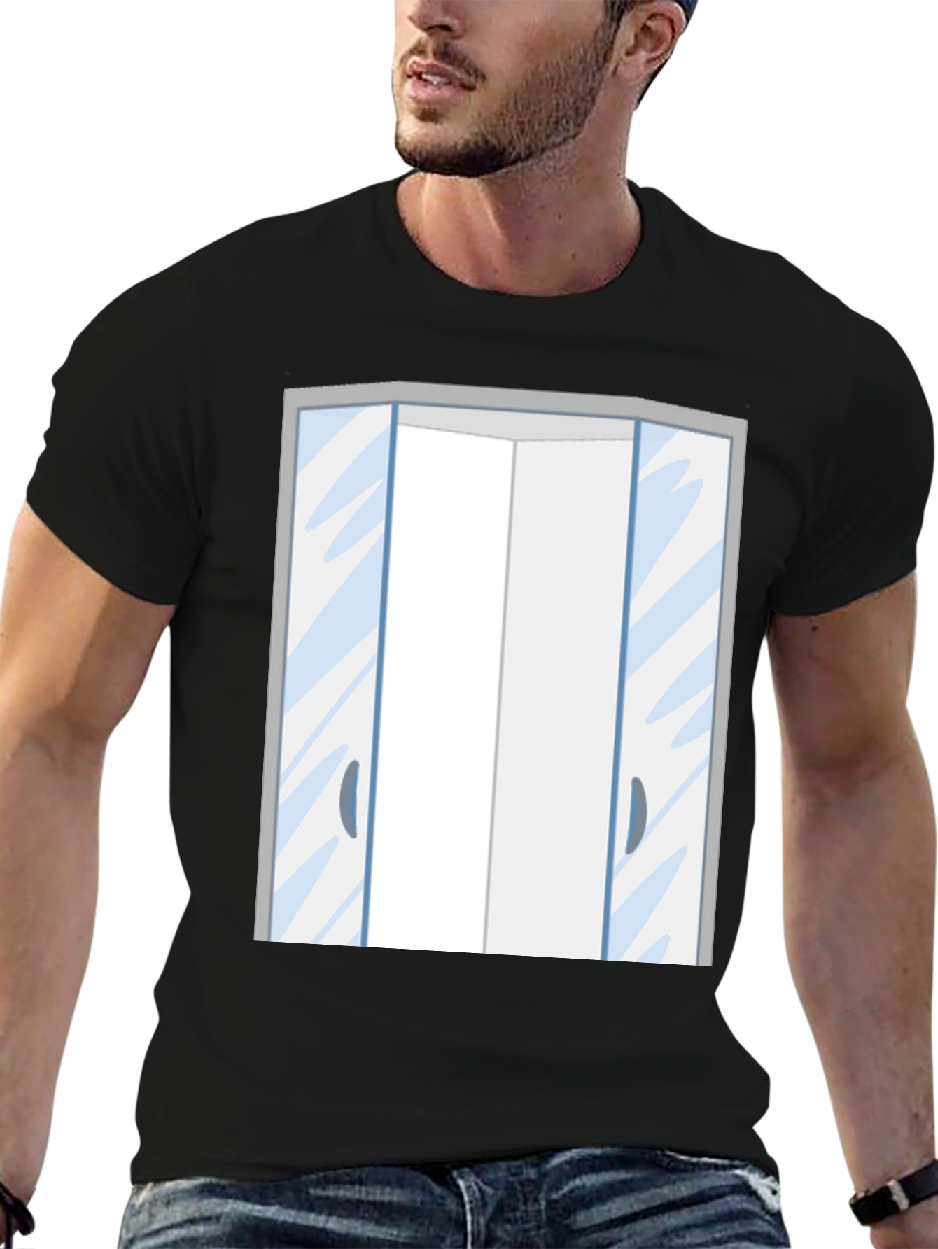 Funny Automatic Doors Graphic T-Shirt