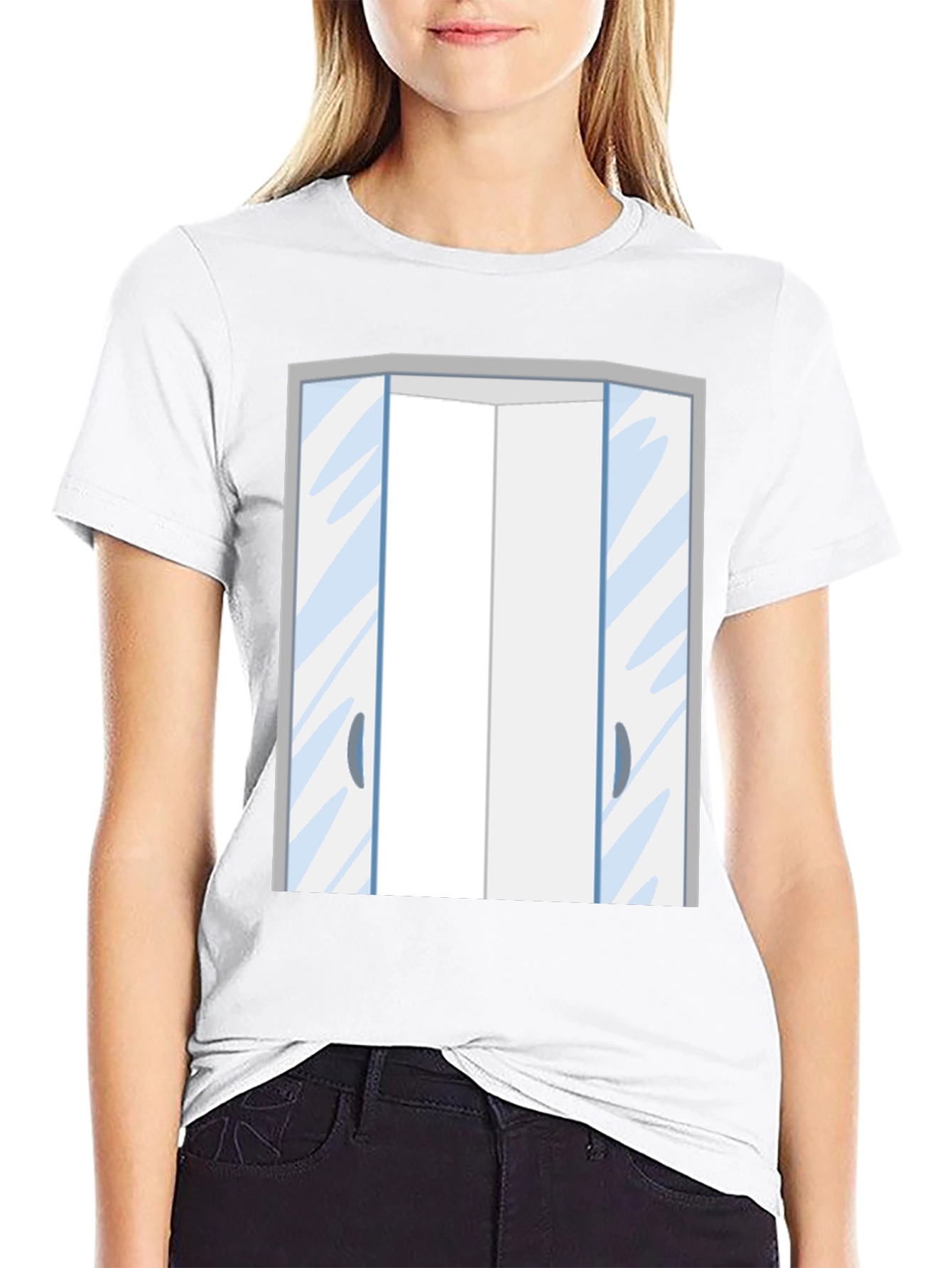 Funny Automatic Doors Graphic T-Shirt