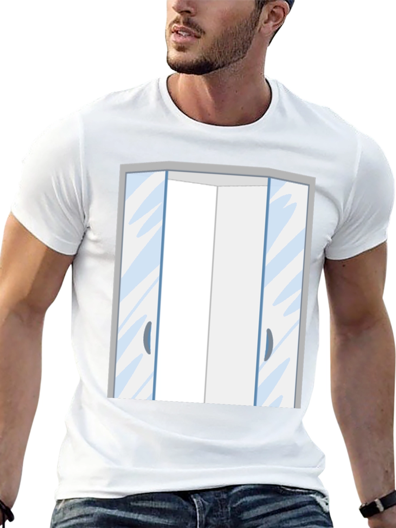 Funny Automatic Doors Graphic T-Shirt