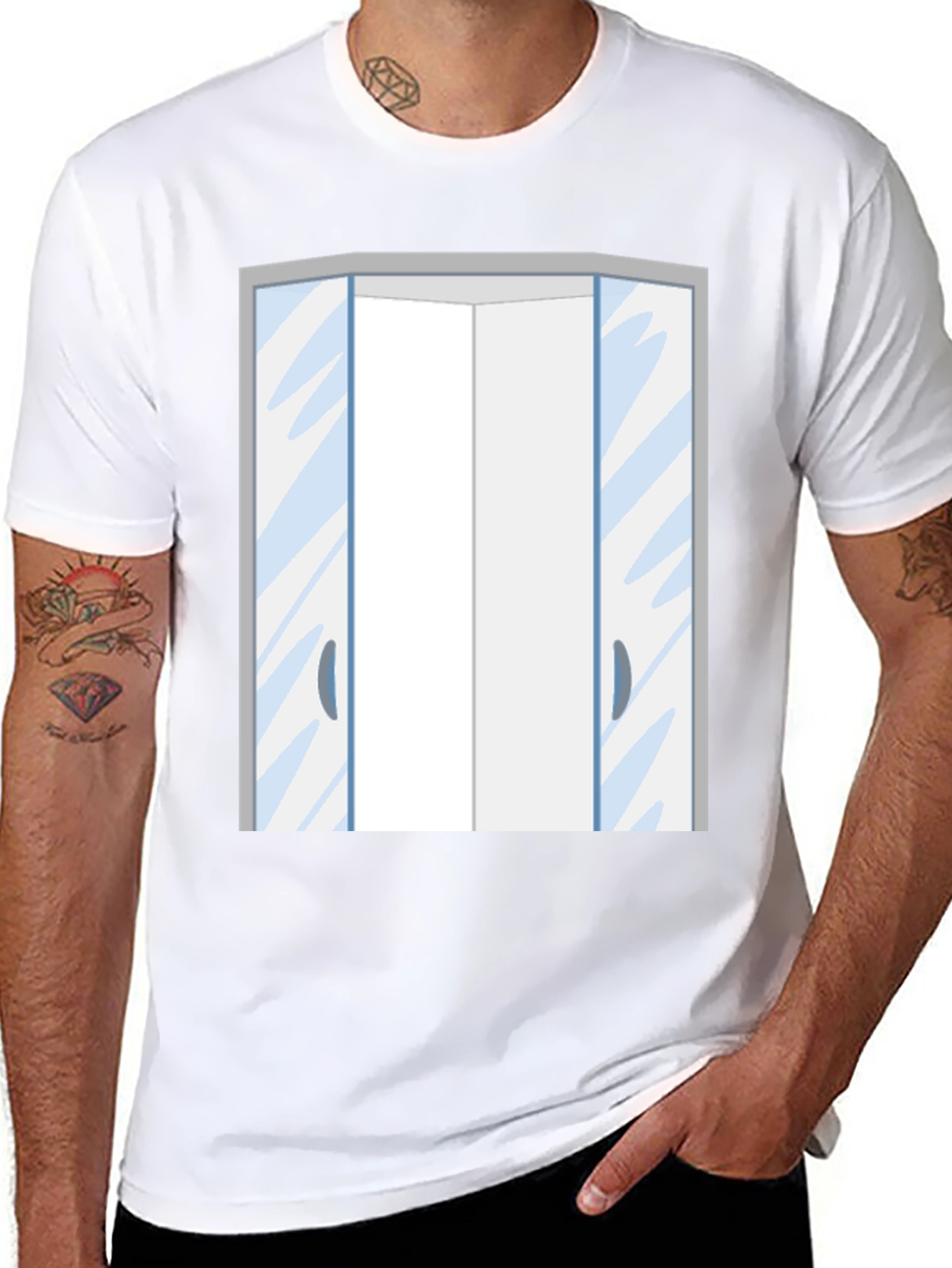 Funny Automatic Doors Graphic T-Shirt