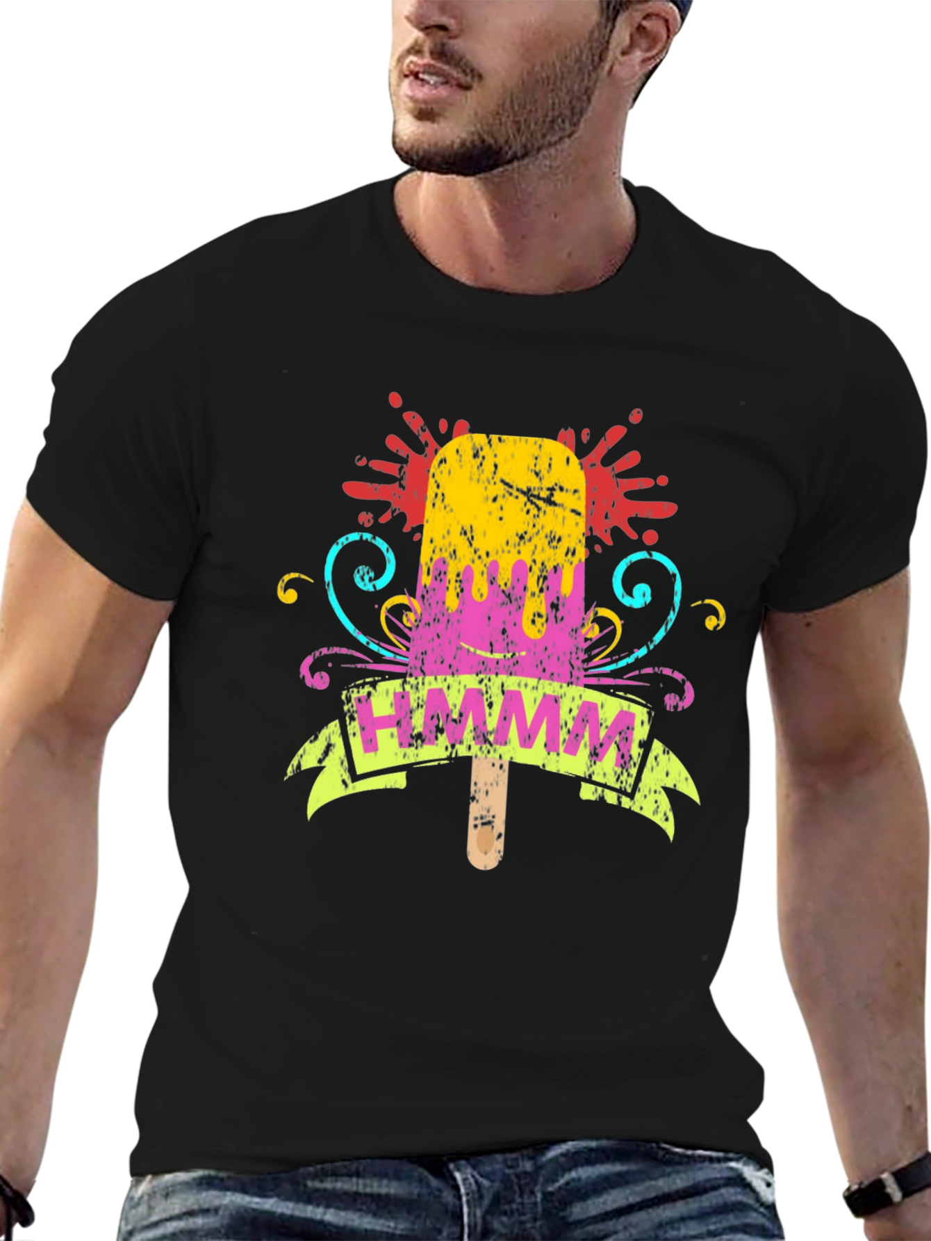 Whimsical Popsicle Graphic Tee - HMMM Print