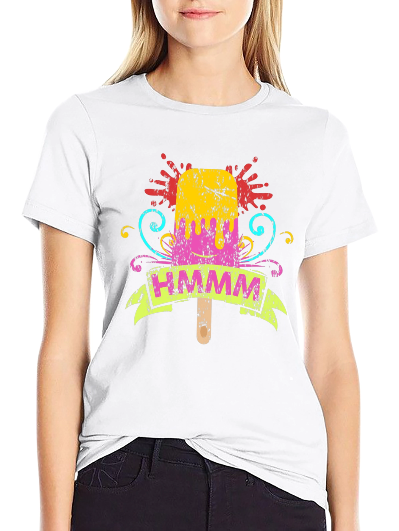 Whimsical Popsicle Graphic Tee - HMMM Print