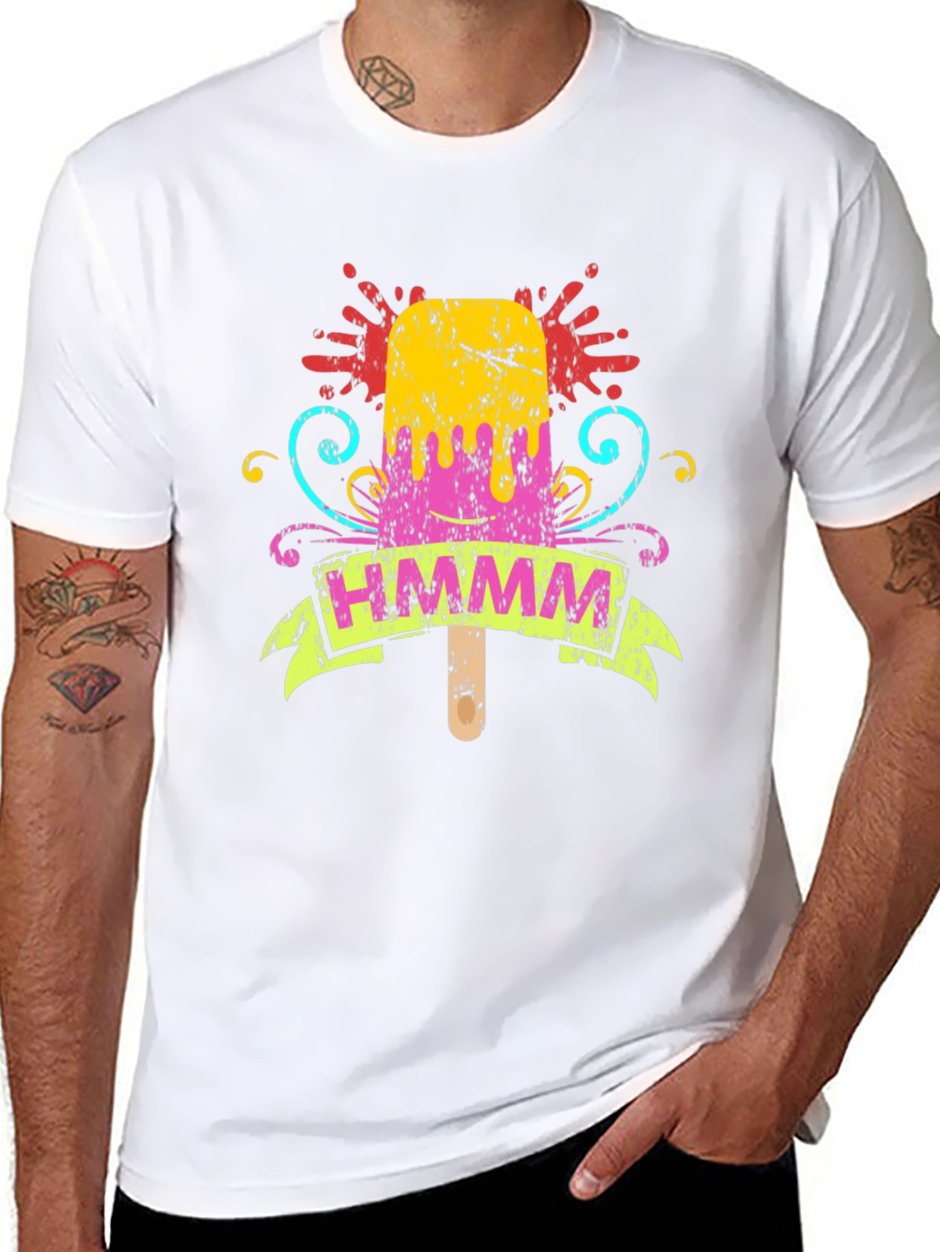 Whimsical Popsicle Graphic Tee - HMMM Print