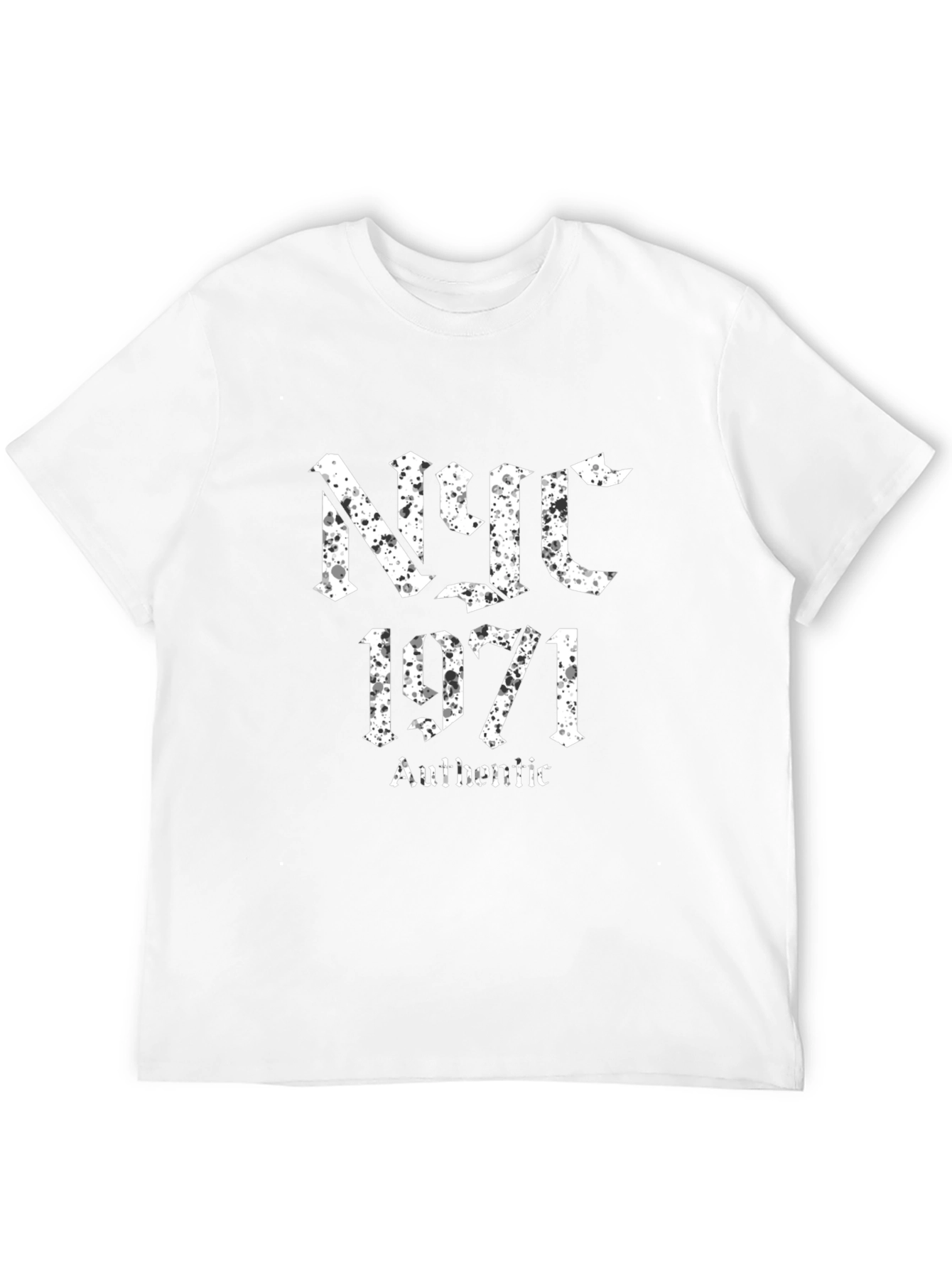 NYC 1971 Authentic Black T-Shirt