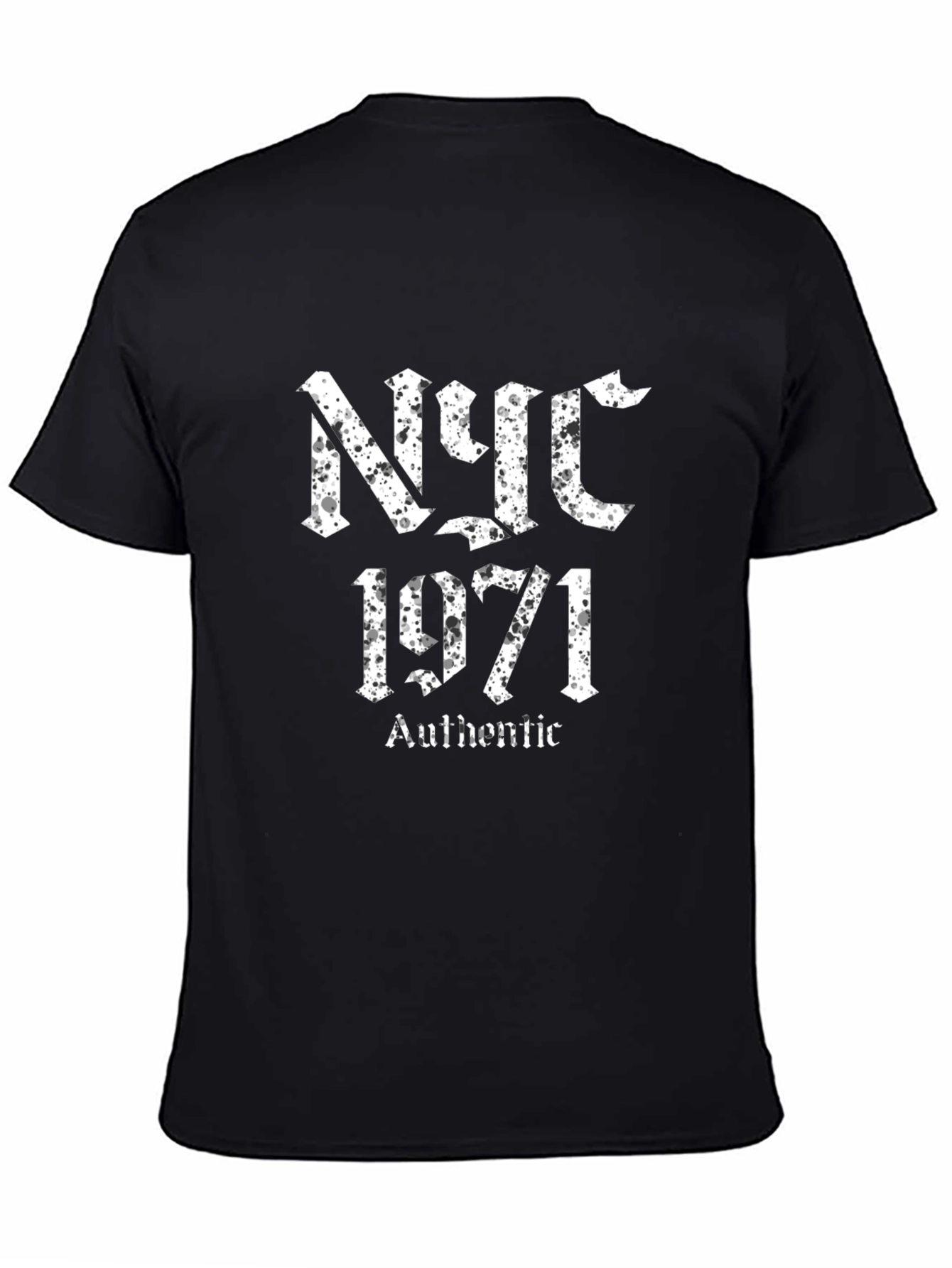 NYC 1971 Authentic Black T-Shirt