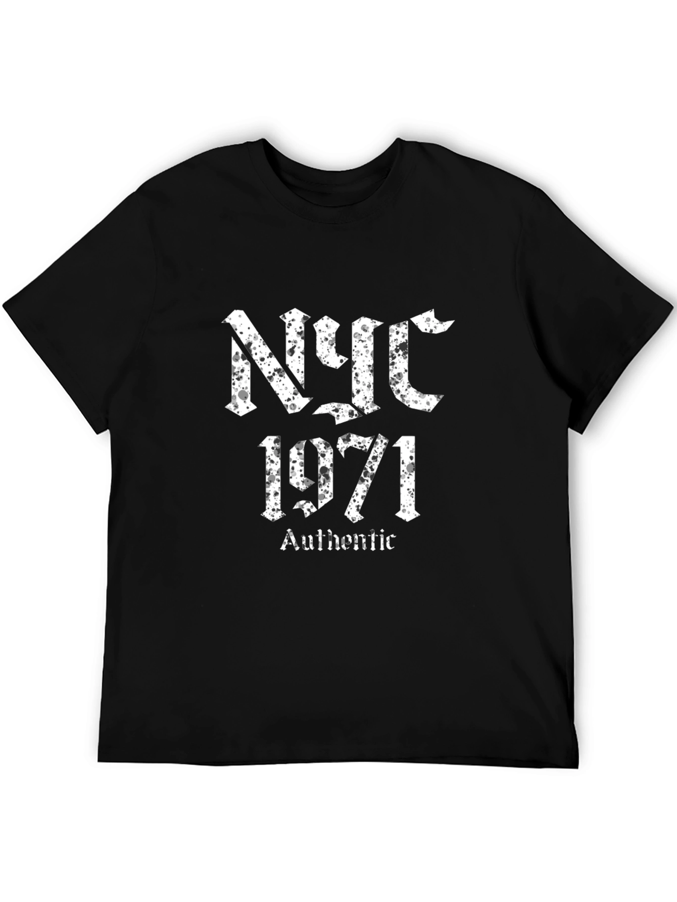 NYC 1971 Authentic Black T-Shirt