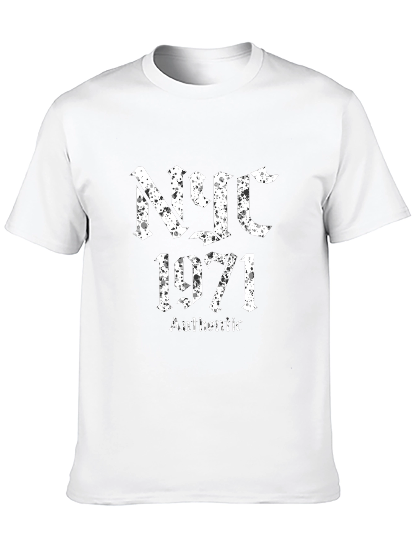 NYC 1971 Authentic Black T-Shirt