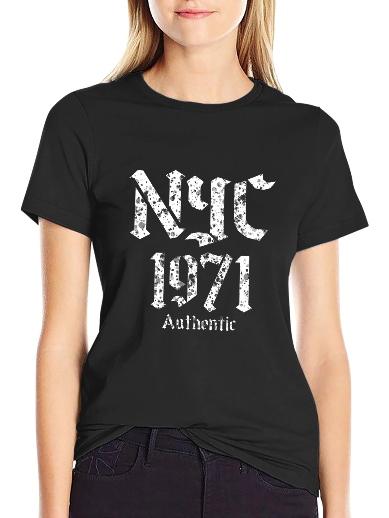 NYC 1971 Authentic Black T-Shirt