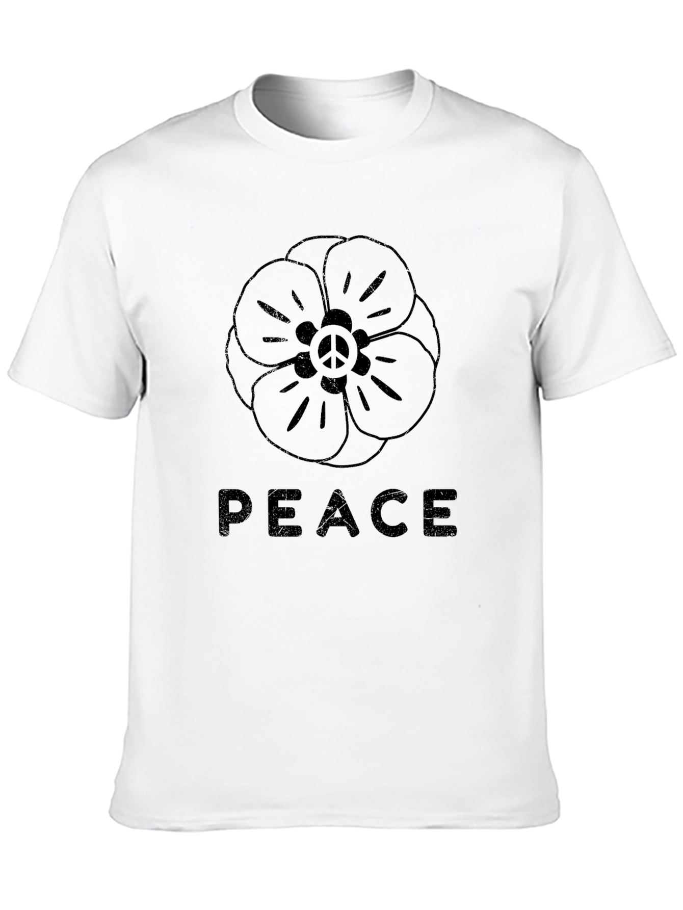 Peace Flower Graphic T-Shirt