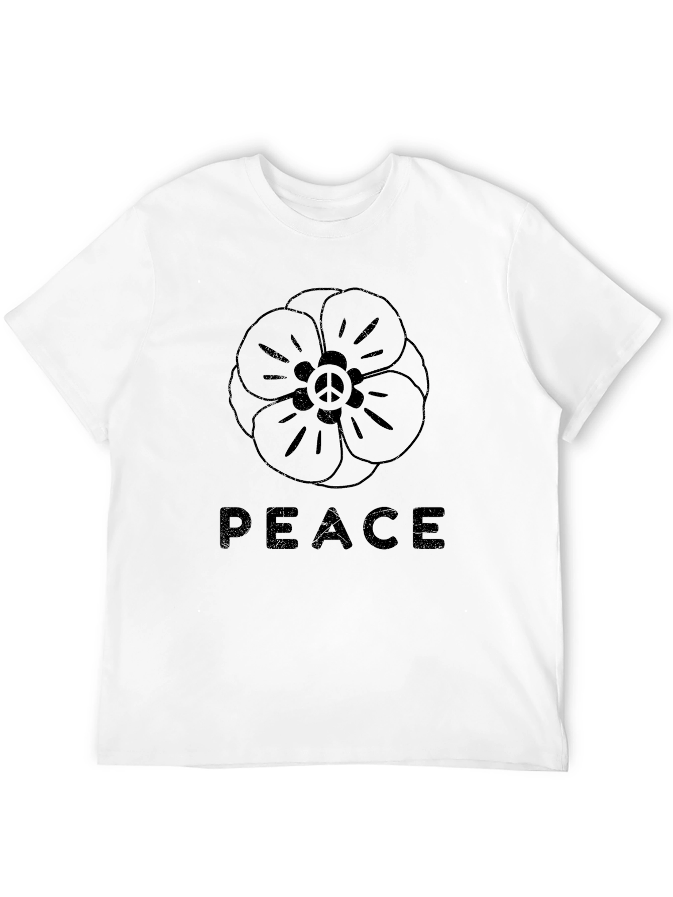 Peace Flower Graphic T-Shirt