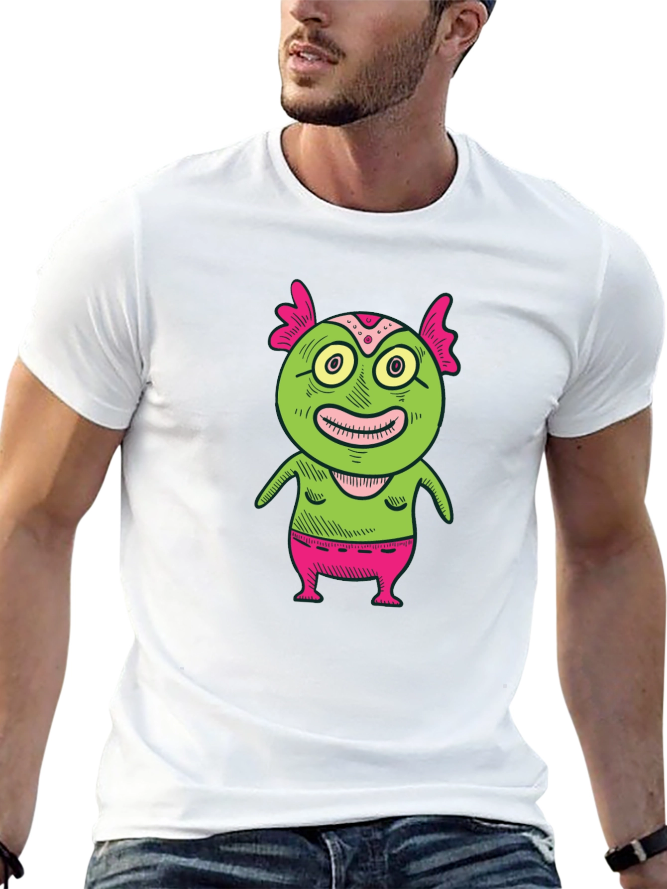 Monster Graphic Print T-Shirt