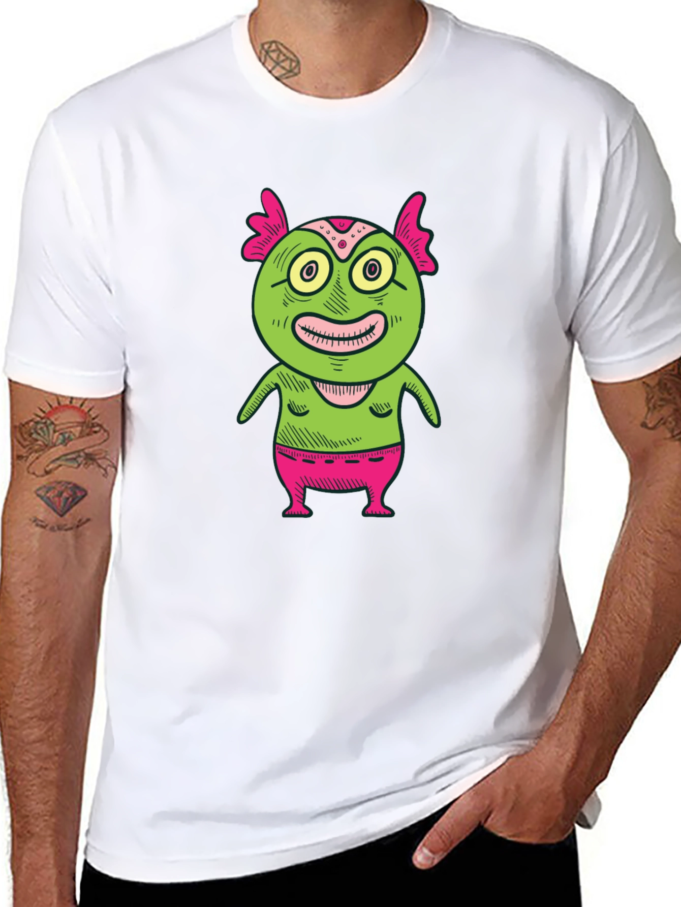 Monster Graphic Print T-Shirt