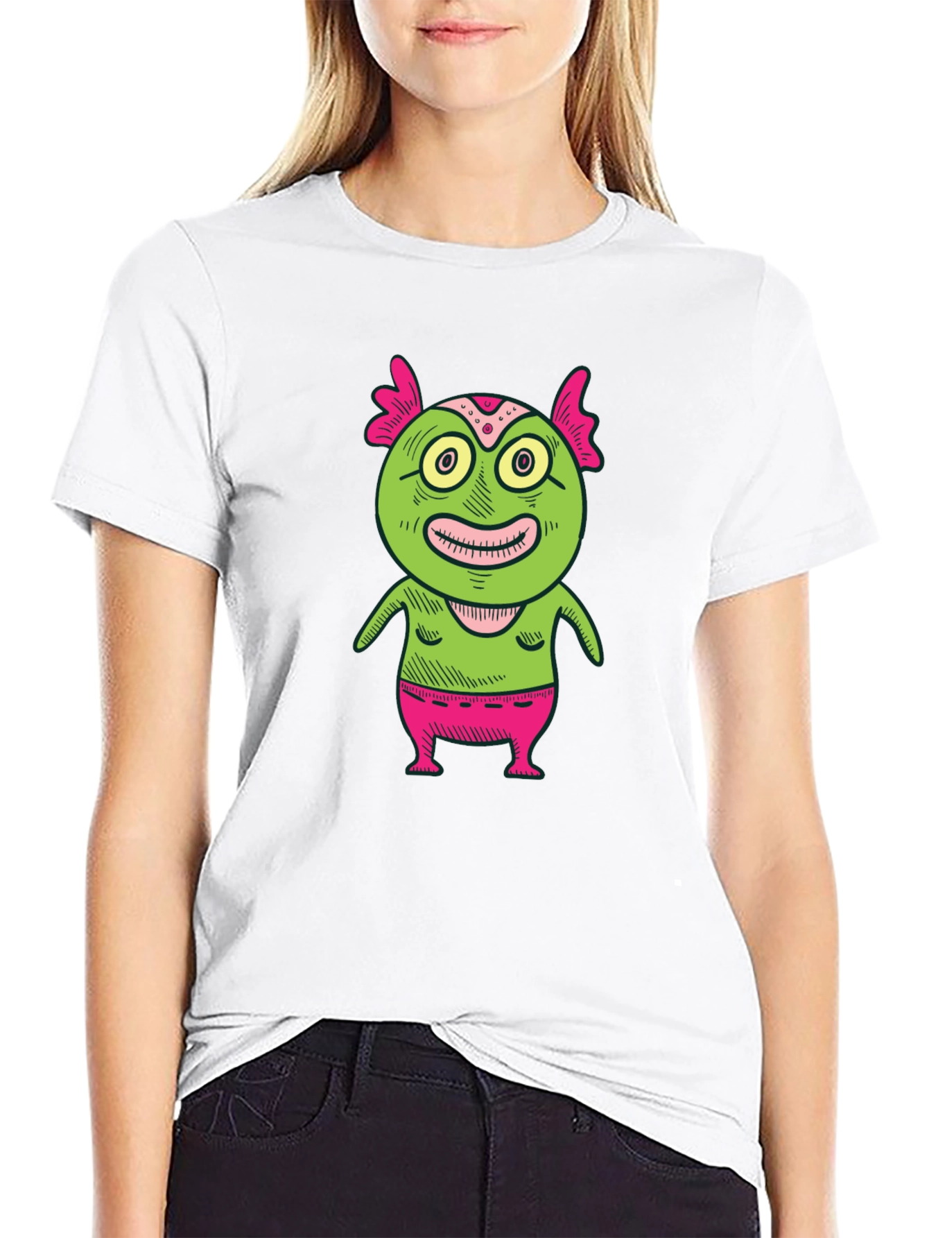 Monster Graphic Print T-Shirt