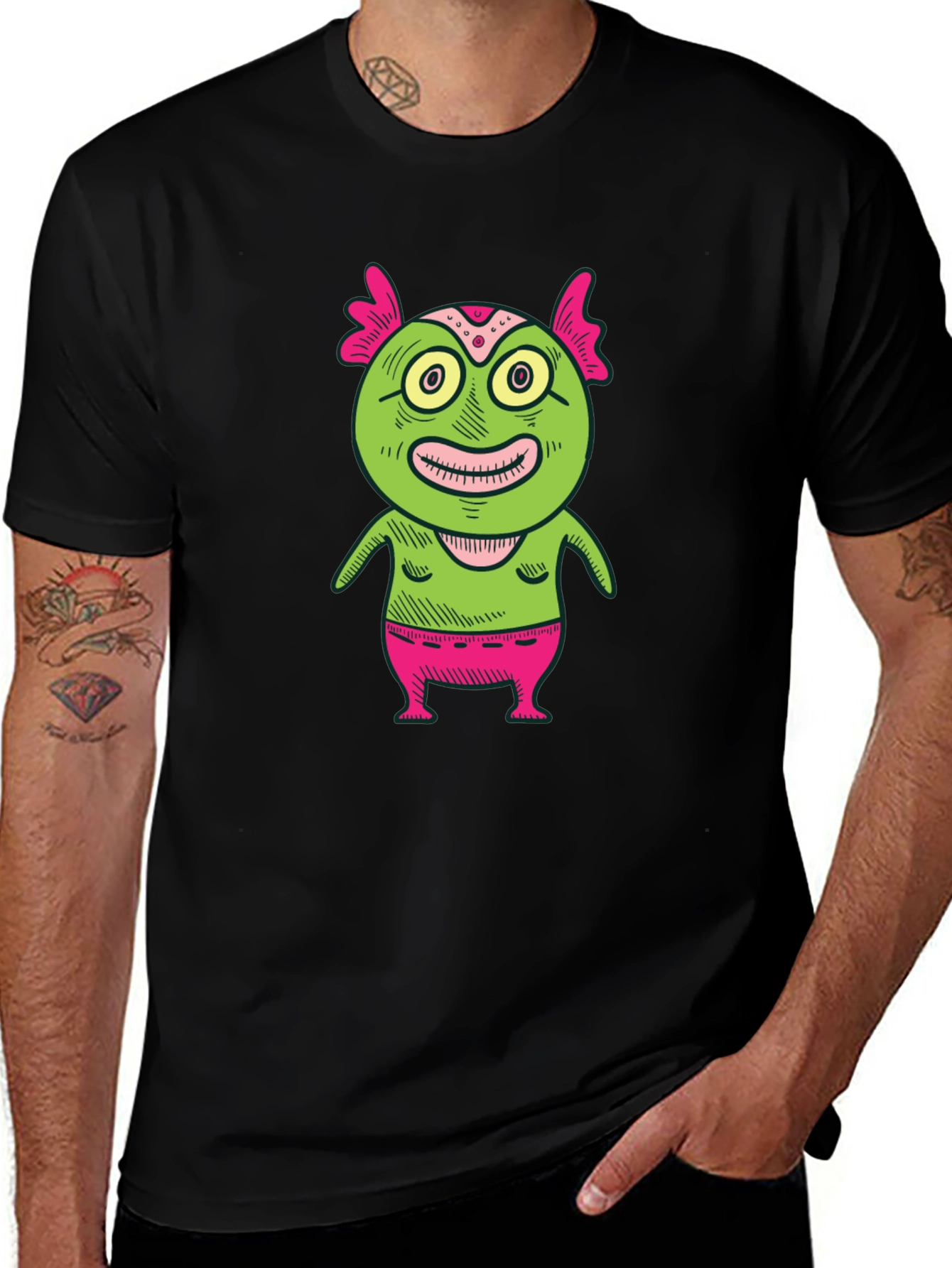 Monster Graphic Print T-Shirt