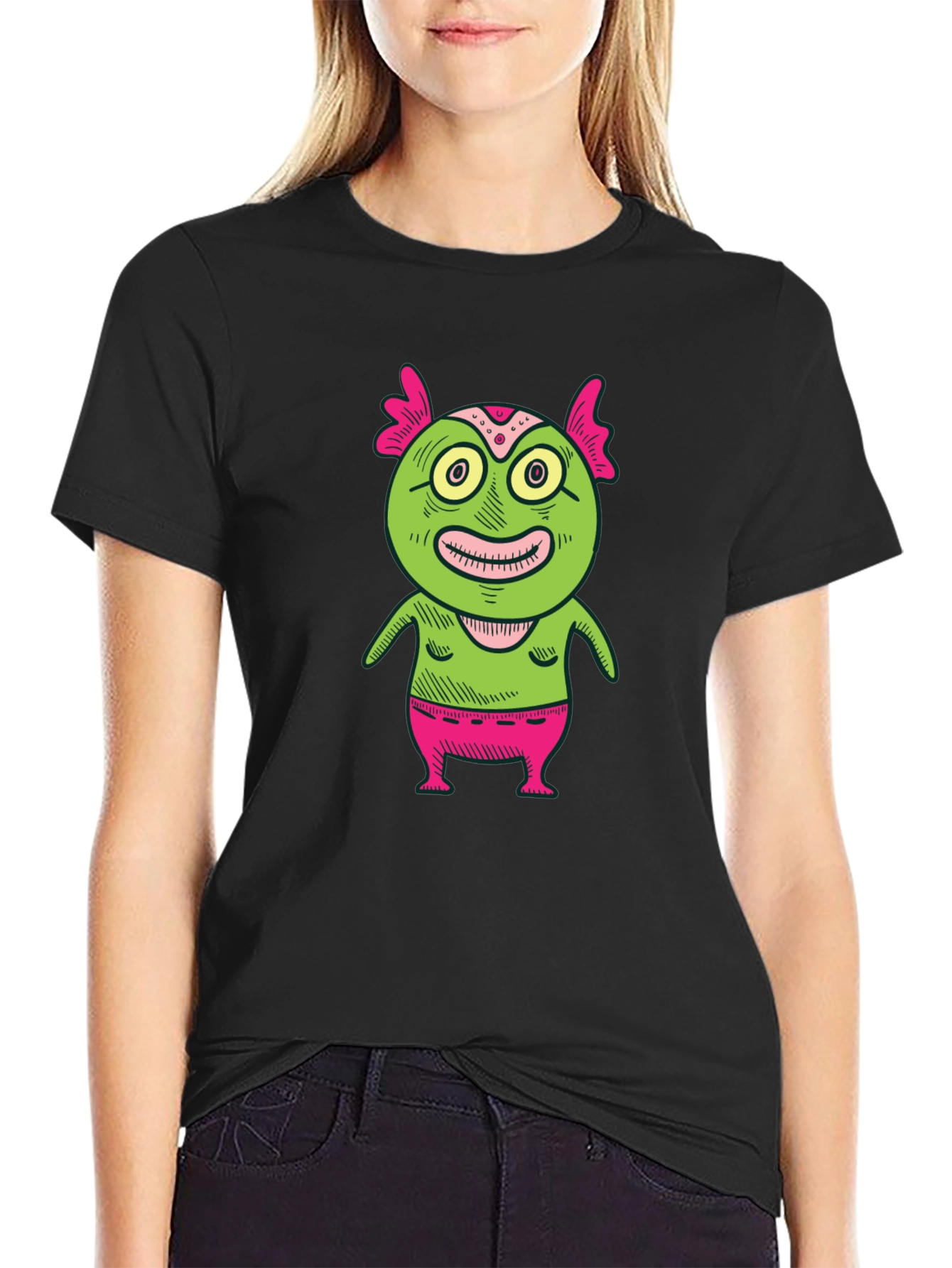 Monster Graphic Print T-Shirt