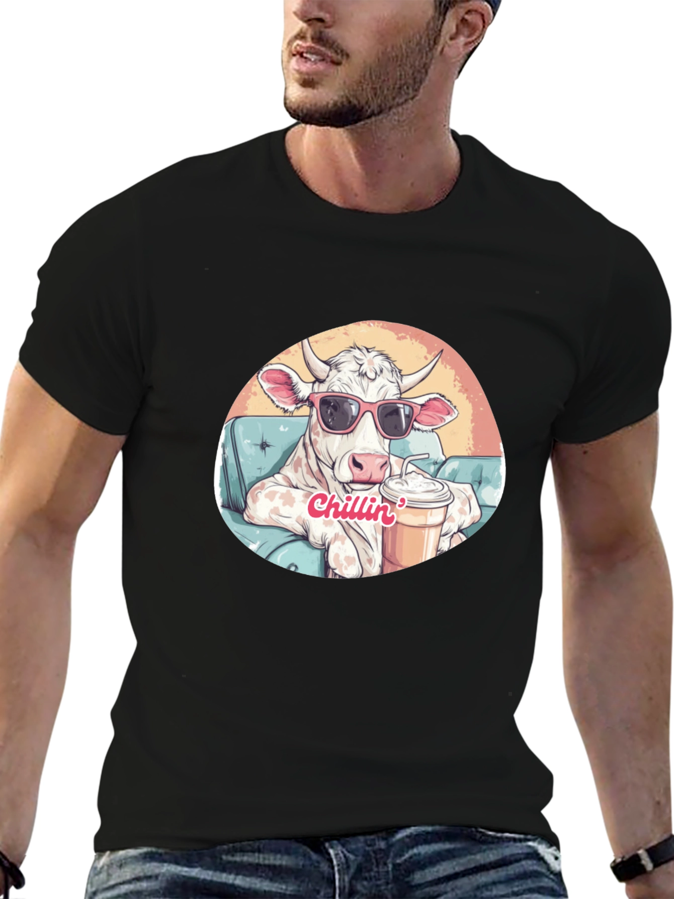 Cool Cow Chillin T-Shirt - Relaxed Style
