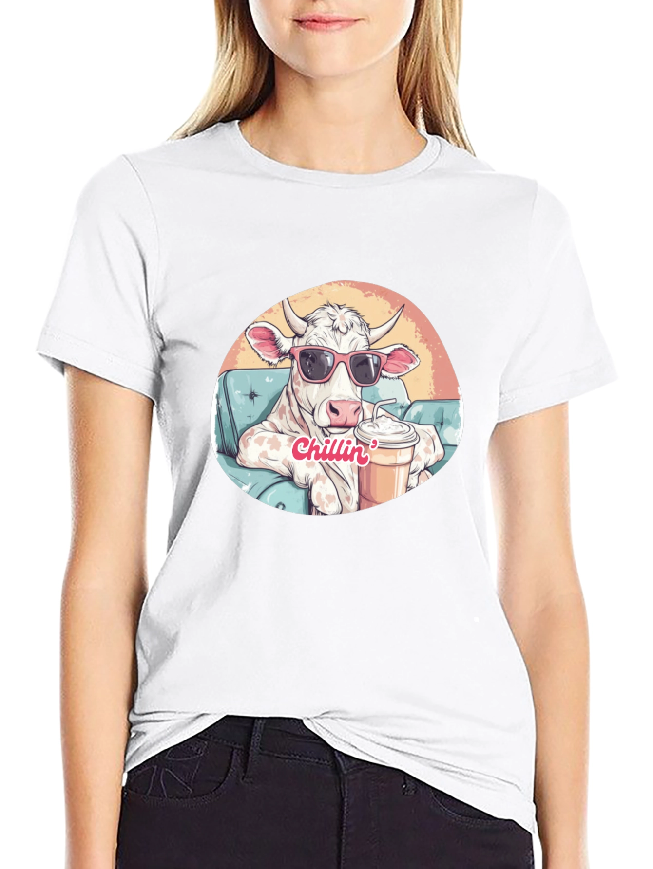 Cool Cow Chillin T-Shirt - Relaxed Style