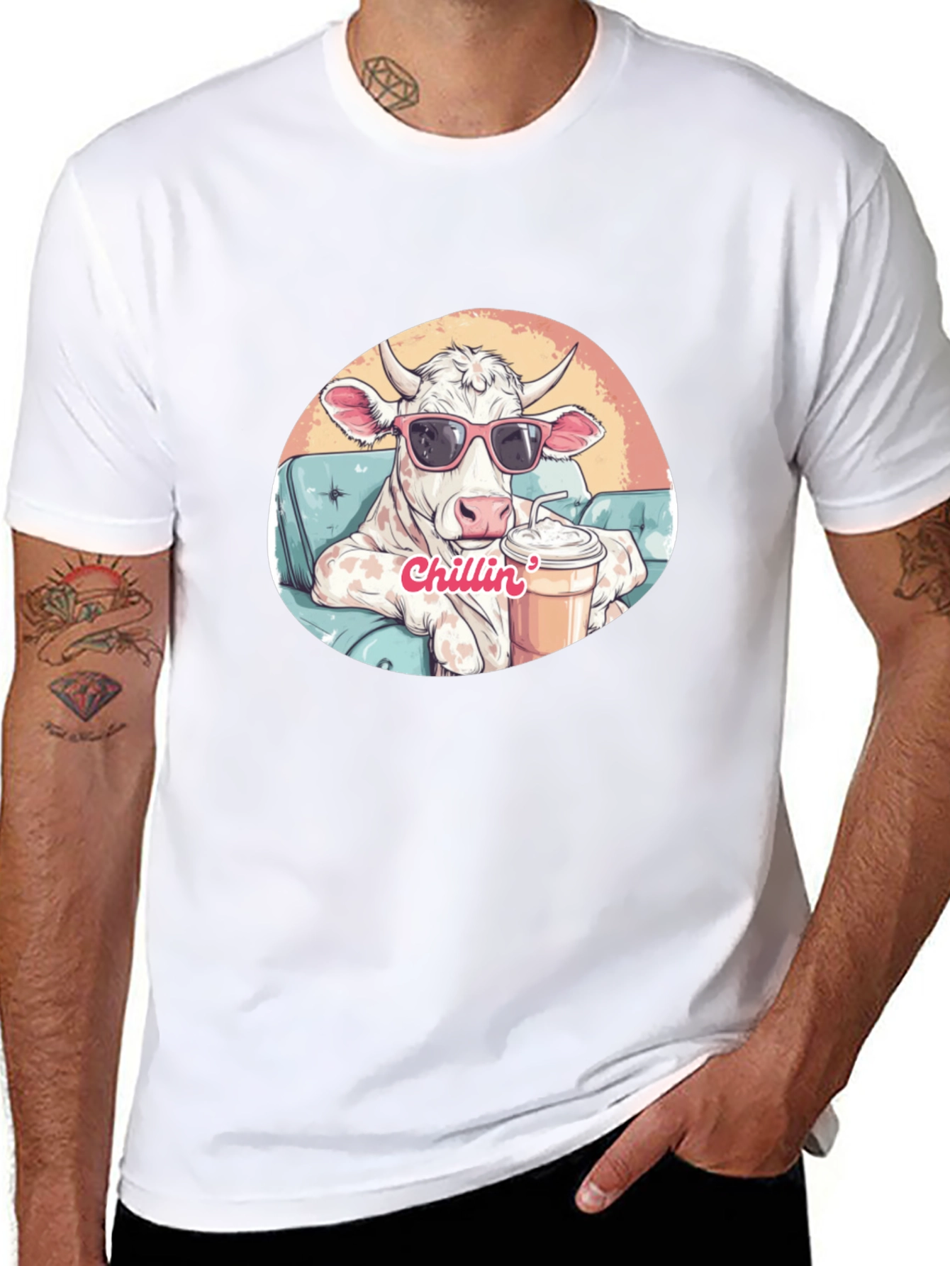 Cool Cow Chillin T-Shirt - Relaxed Style