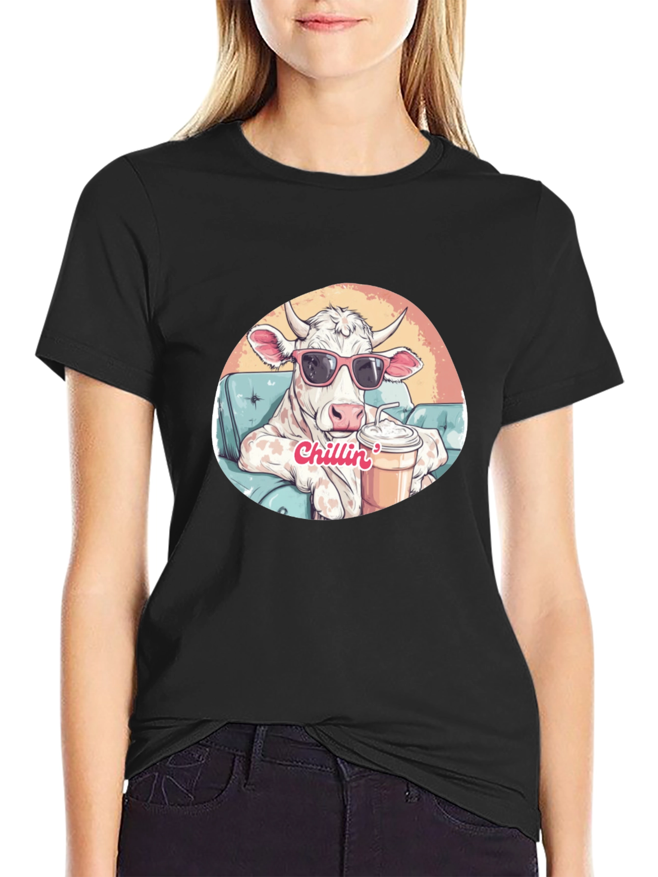 Cool Cow Chillin T-Shirt - Relaxed Style