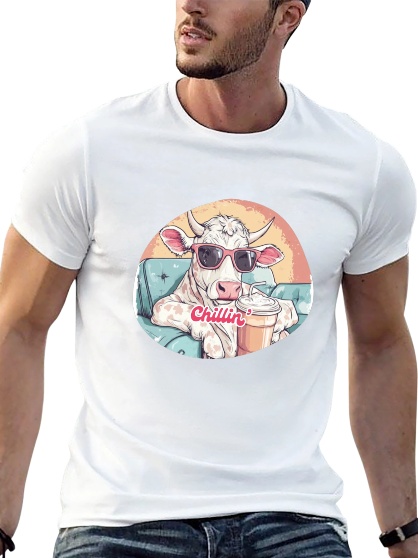 Cool Cow Chillin T-Shirt - Relaxed Style