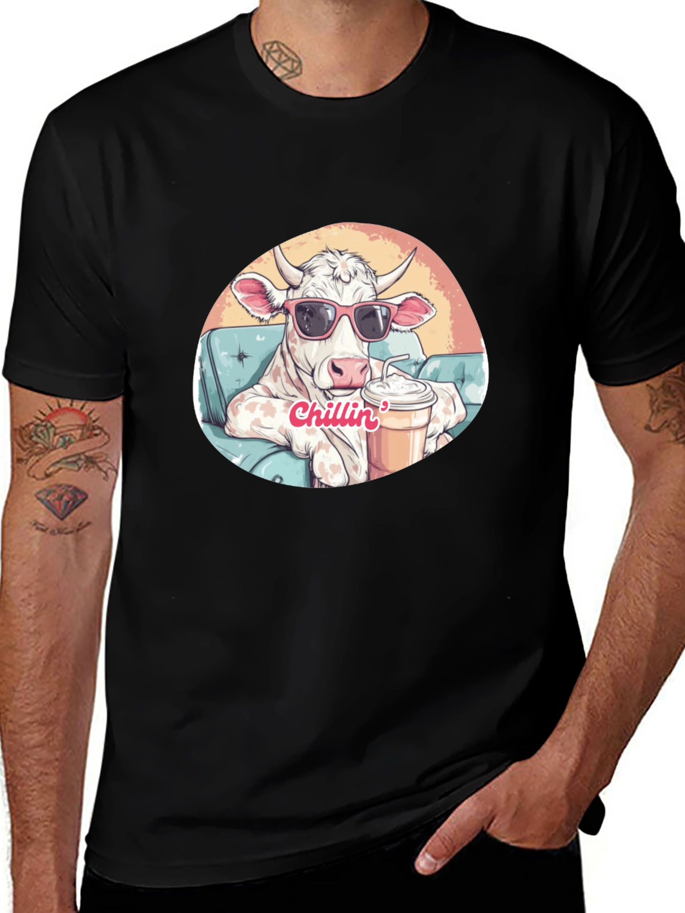 Cool Cow Chillin T-Shirt - Relaxed Style