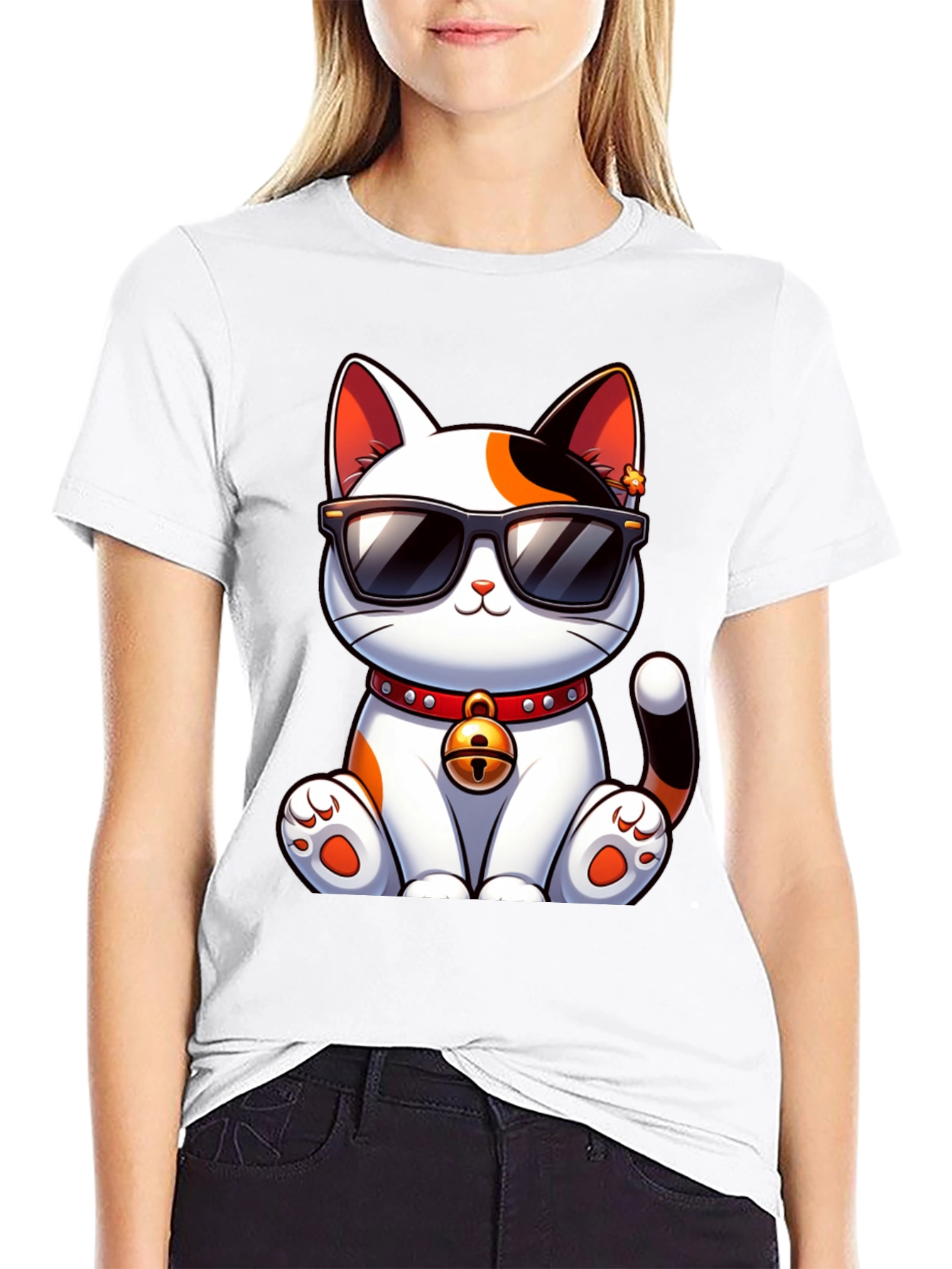 Cool Cat T-Shirt - Trendy Feline Graphic Tee
