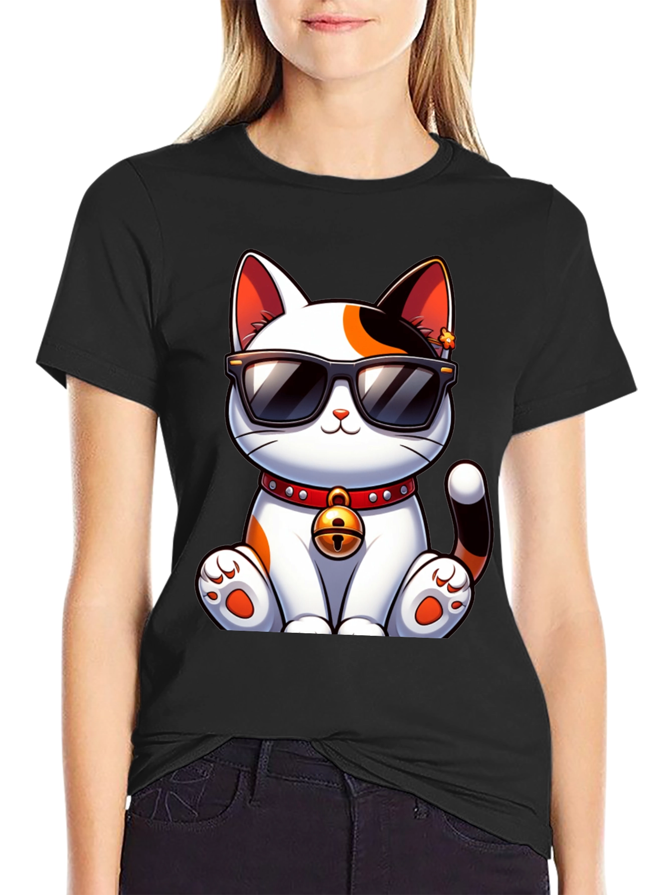 Cool Cat T-Shirt - Trendy Feline Graphic Tee
