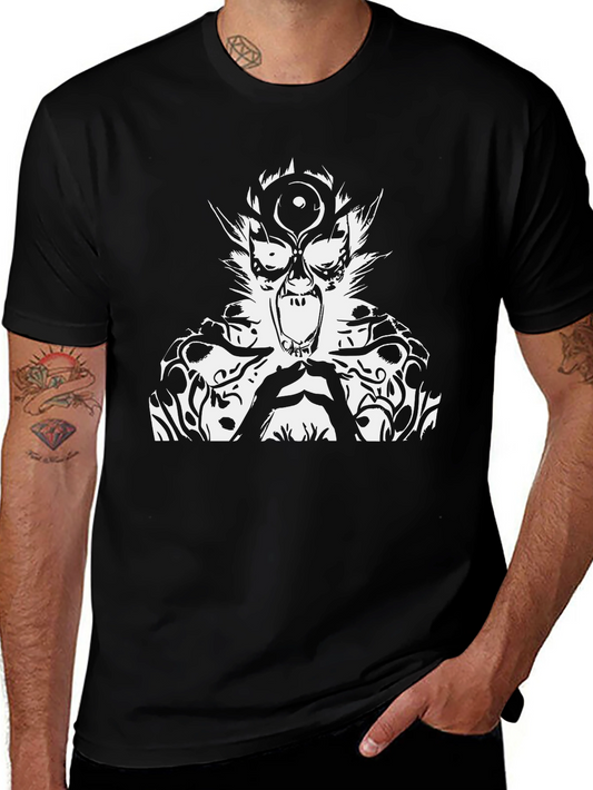 Graphic Print T-Shirt - Black Tee